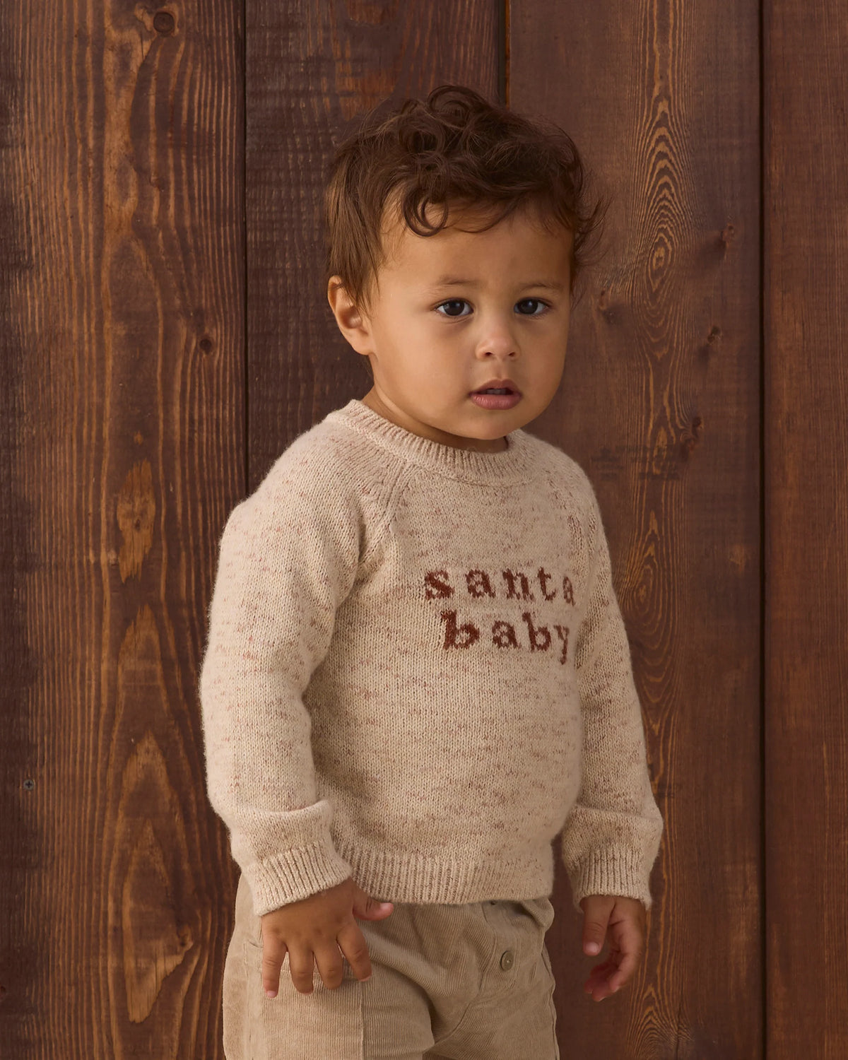 Quincy Mae Knit Sweater || Santa Baby