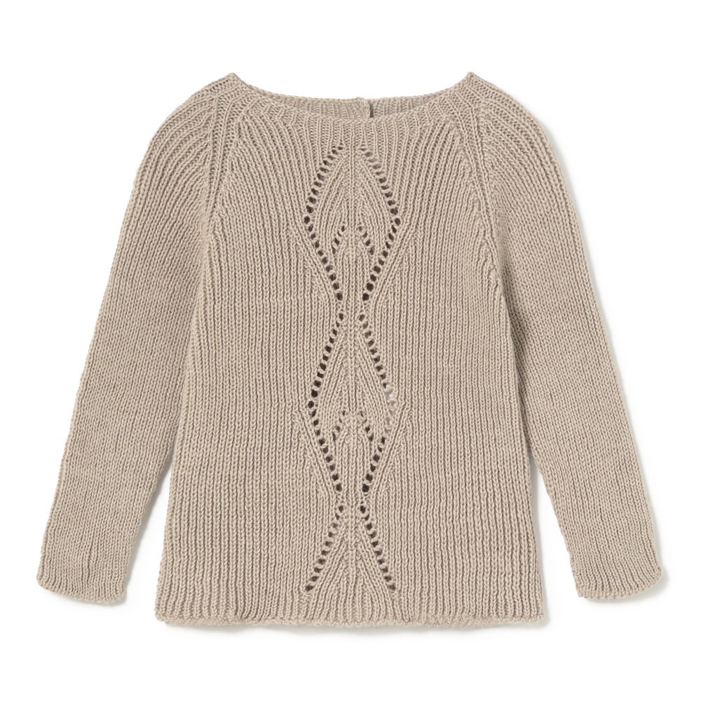 Li & Me Aspen Knit Openwork Sweater || Dune
