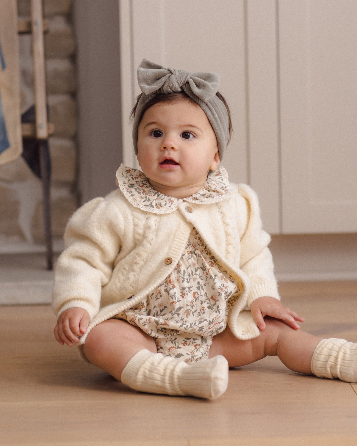 Quincy Mae Holly Cardigan || Natural