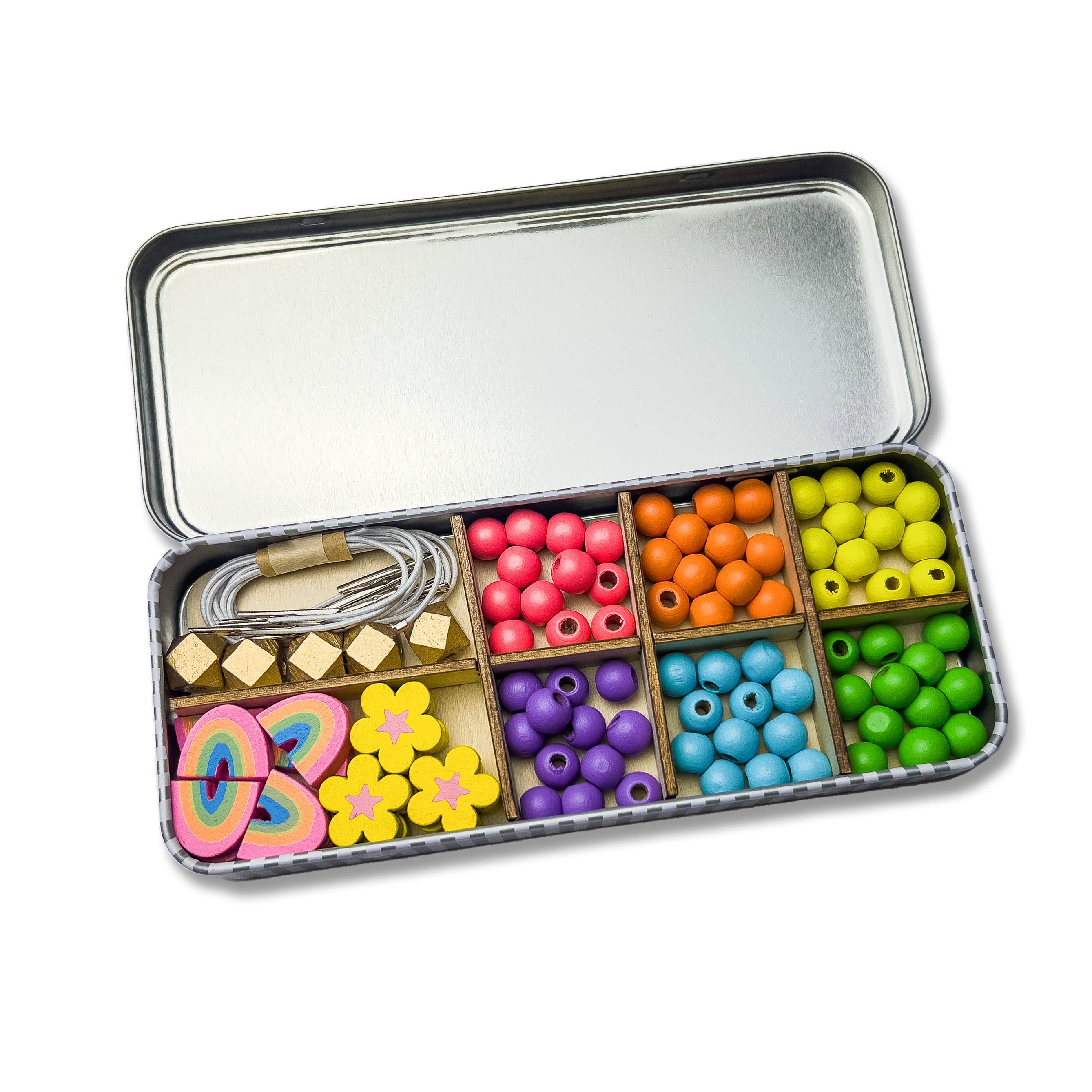 Rainbow Bracelet Bead Kit - Makes 5 Bracelets