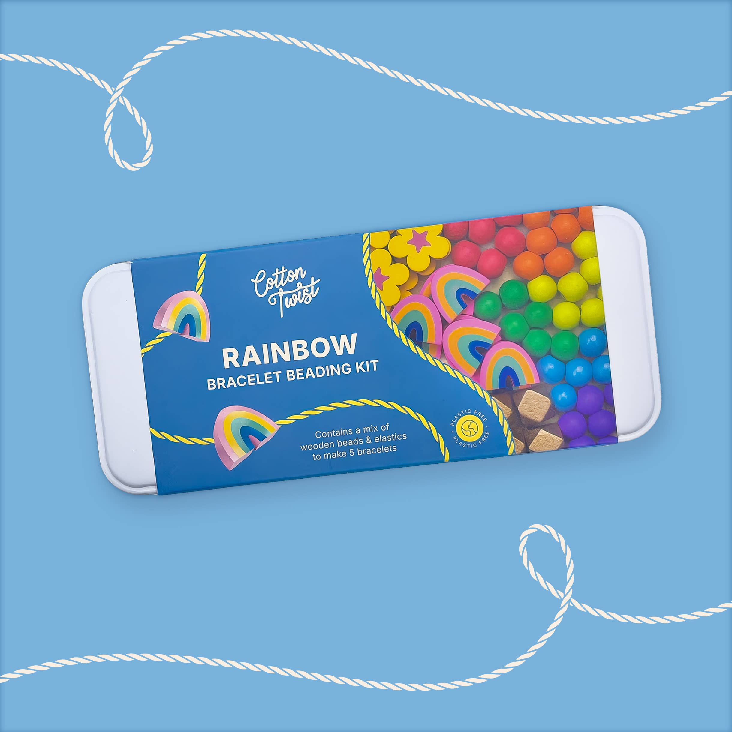 Rainbow Bracelet Bead Kit - Makes 5 Bracelets