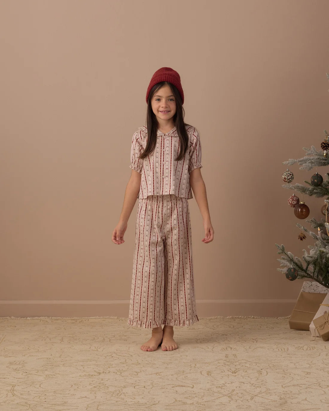 Rylee + Cru Ruffle Pajamas || Candy Cane Lane Pajamas