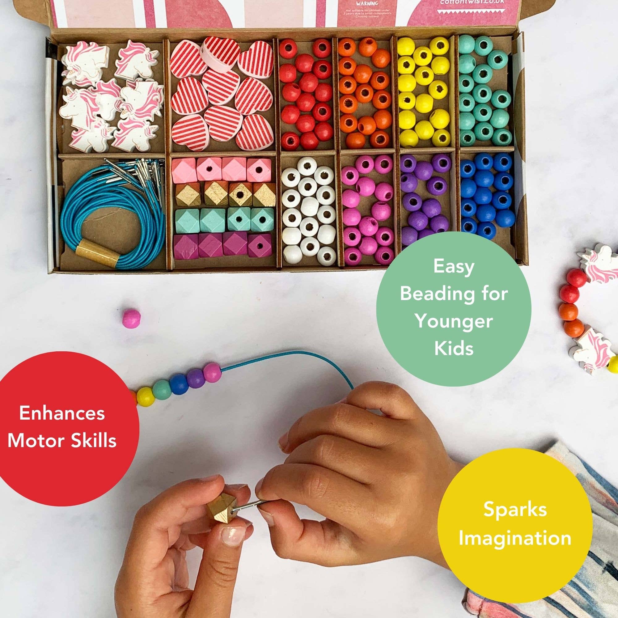 Unicorn & Heart Bracelet Making Kit - Makes 10 Bracelets