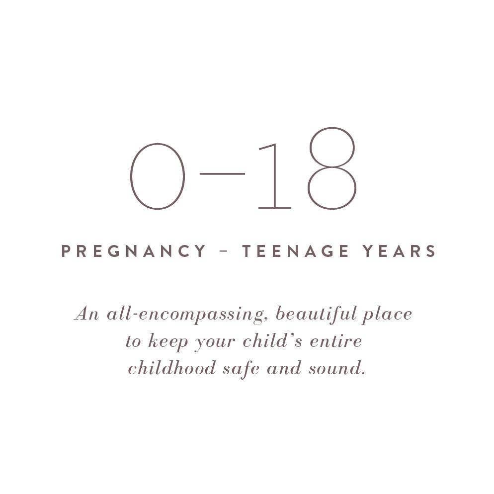 A Complete Childhood History: Pregnancy to 18 Years Journal : Grey Linen