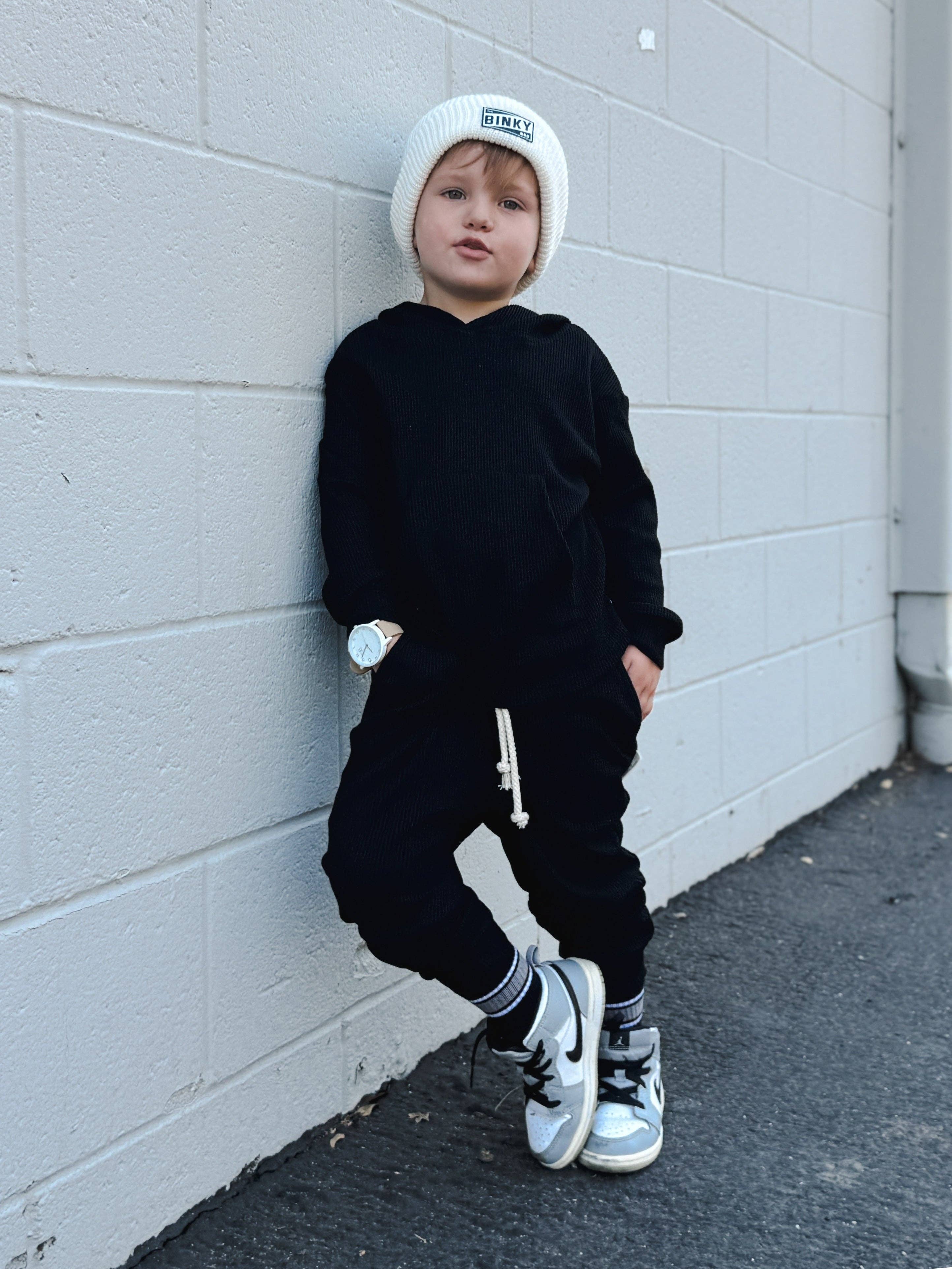 Kicking It Up Socks || Monochrome Stripe