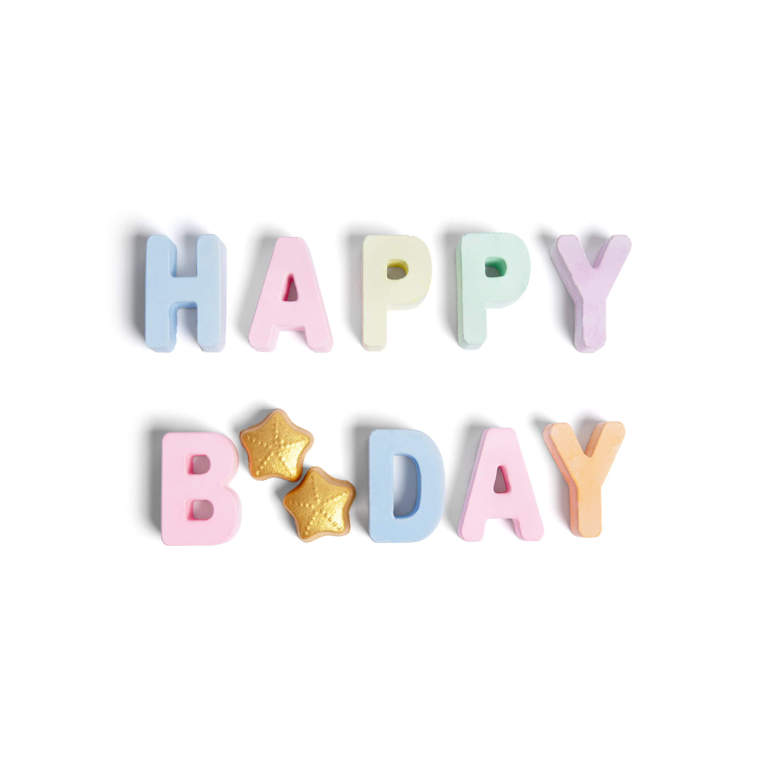 HAPPY BIRTHDAY GIFT BOX | HANDMADE SIDEWALK CHALK