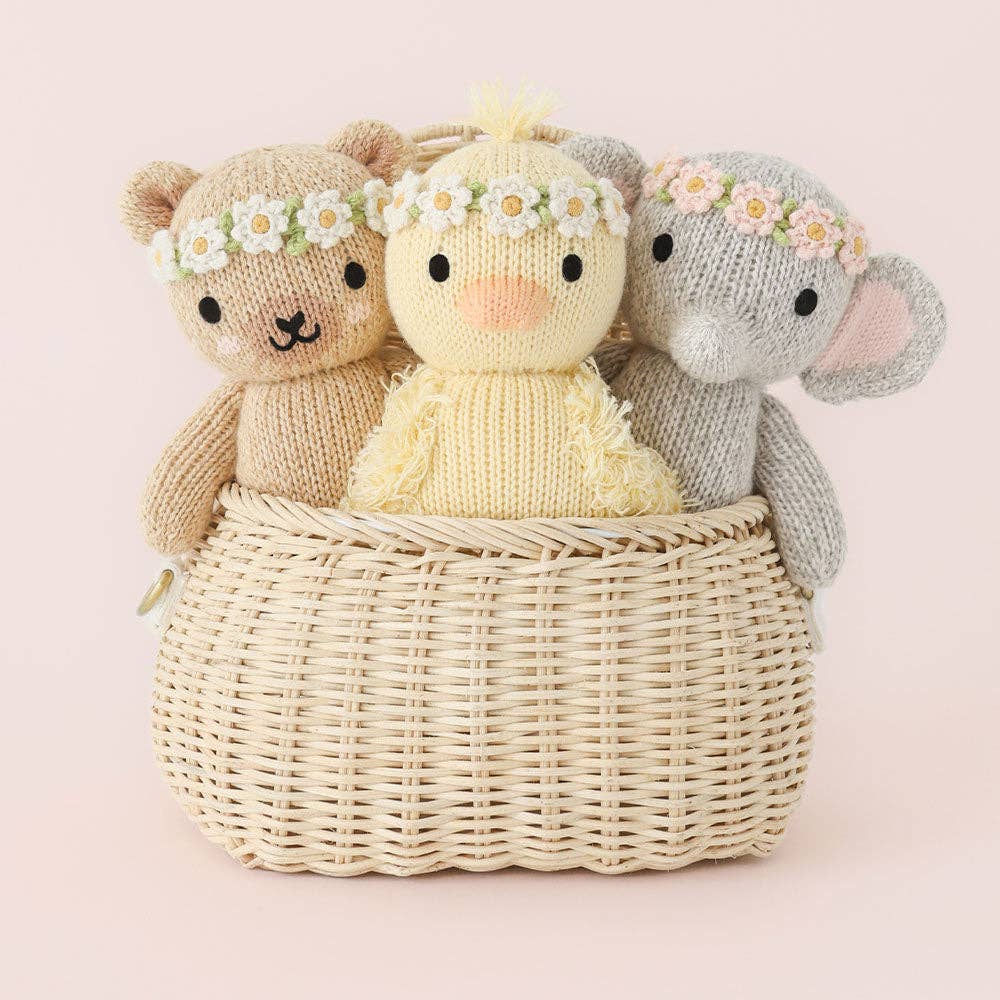 Cuddle + Kind Baby Honey Bear || Ivory Floral