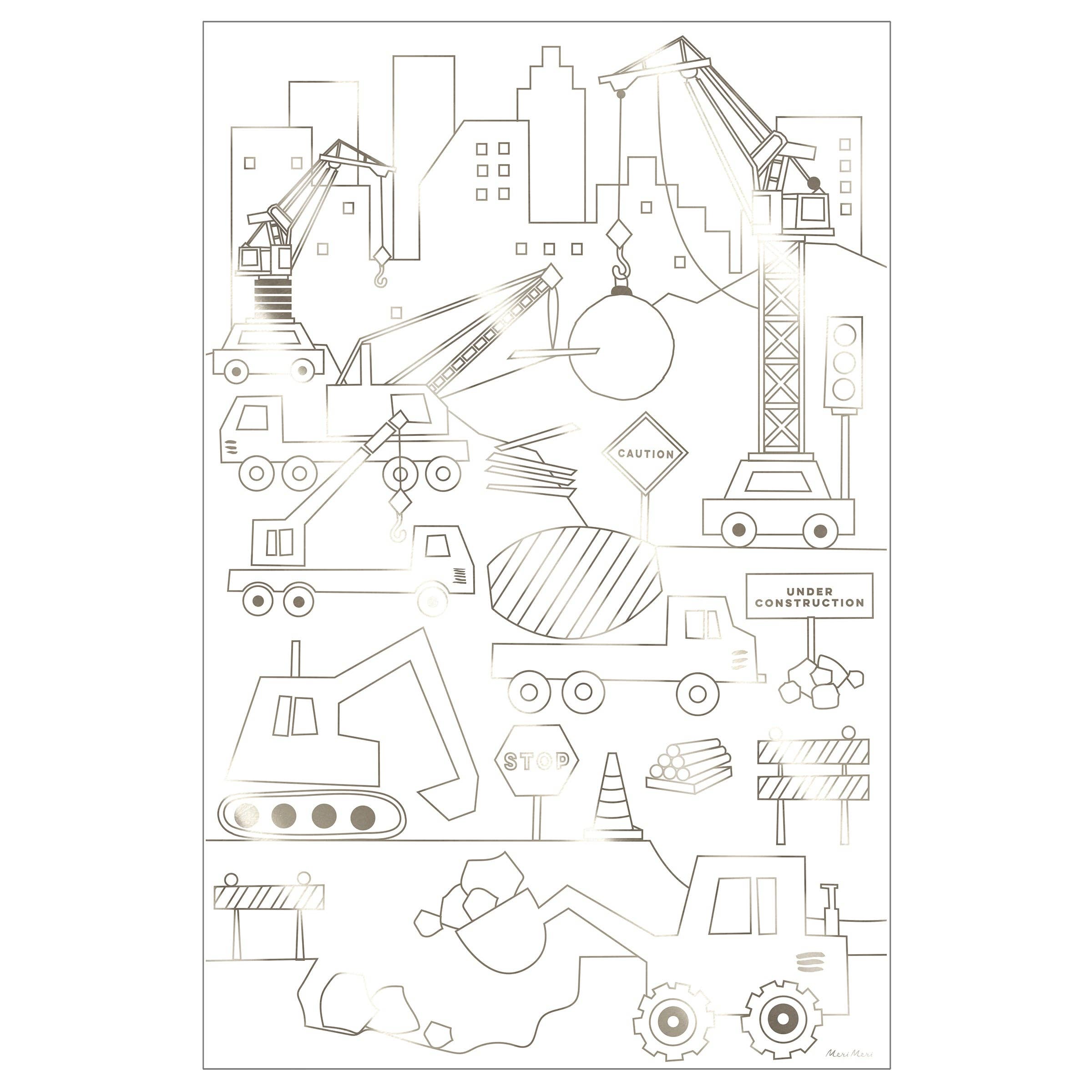 Construction Colouring Posters