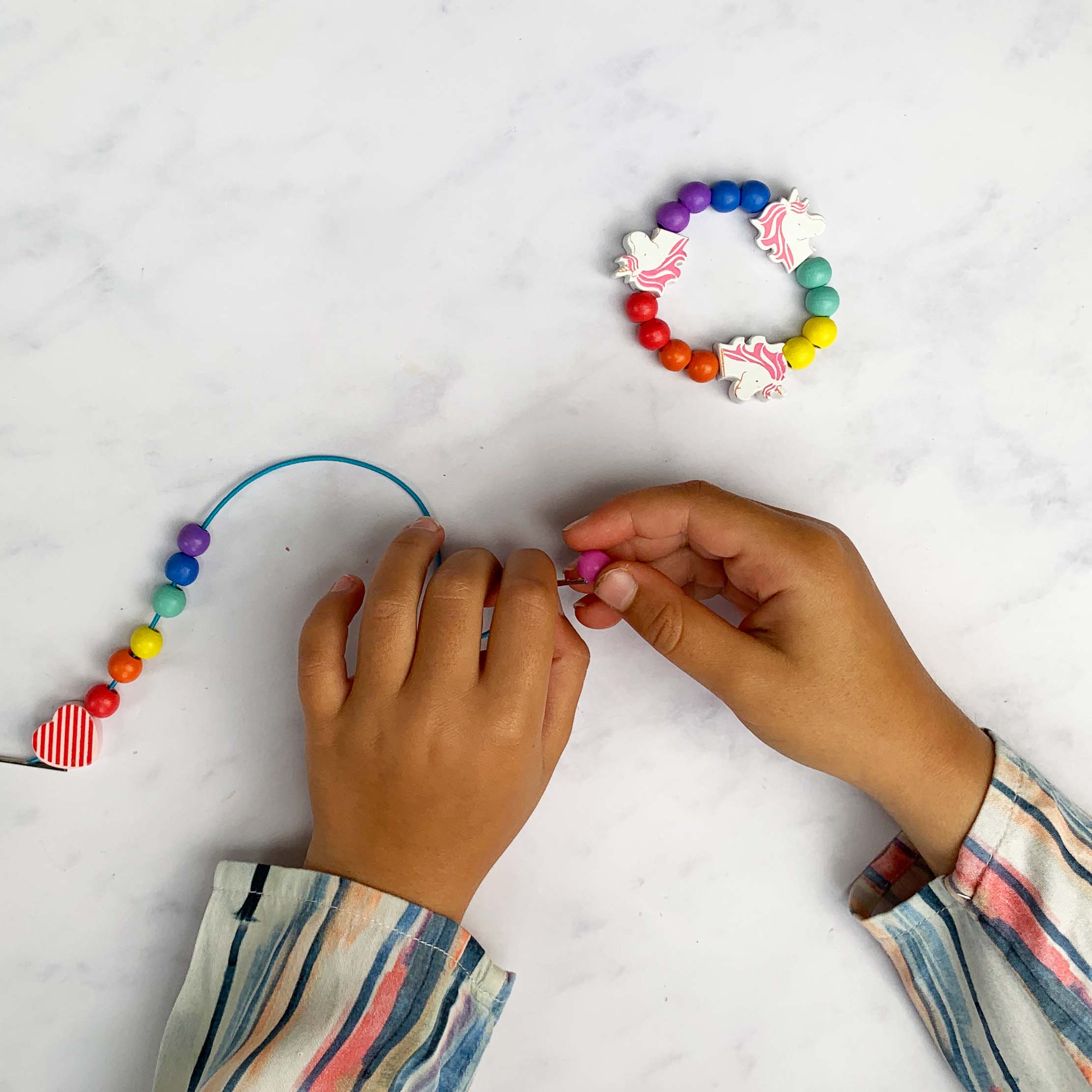 Unicorn & Heart Bracelet Making Kit - Makes 10 Bracelets