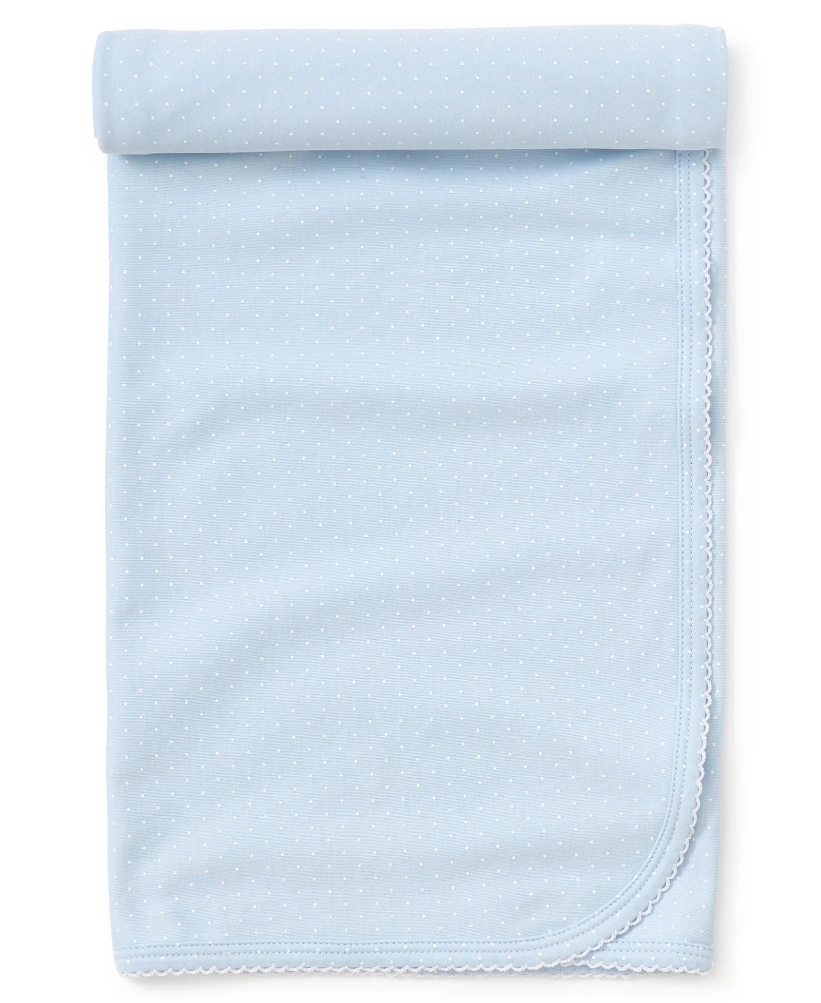 BLUE/WHITE NEW KISSY DOTS PRINT BLANKET