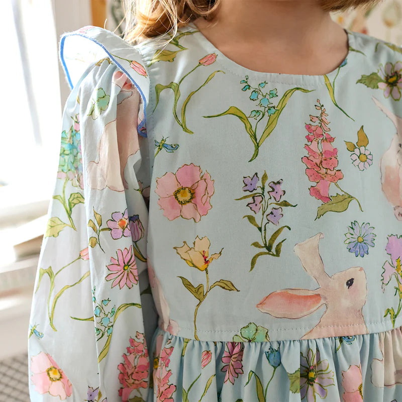 Girls Brooke Dress Botanical Bunnies