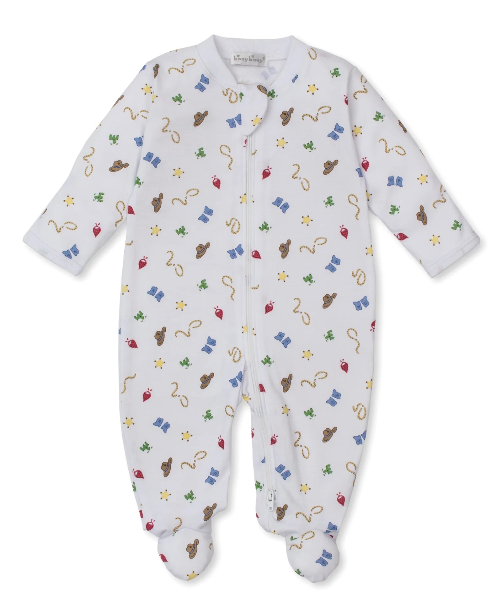 Kissy Kissy Western Cowboy Zip Footie