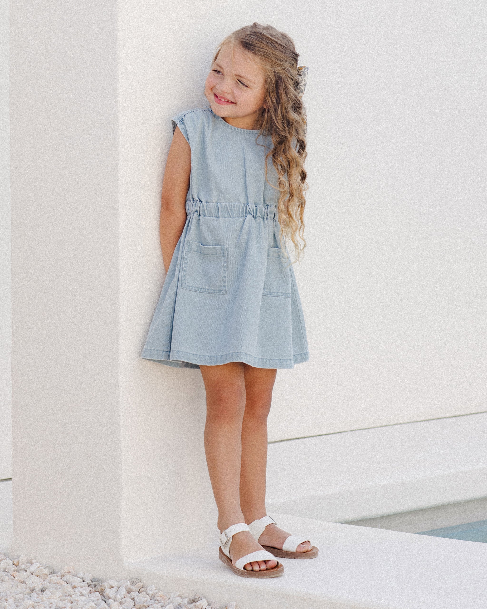 Rylee + Cru Denim Mini Dress || Ocean