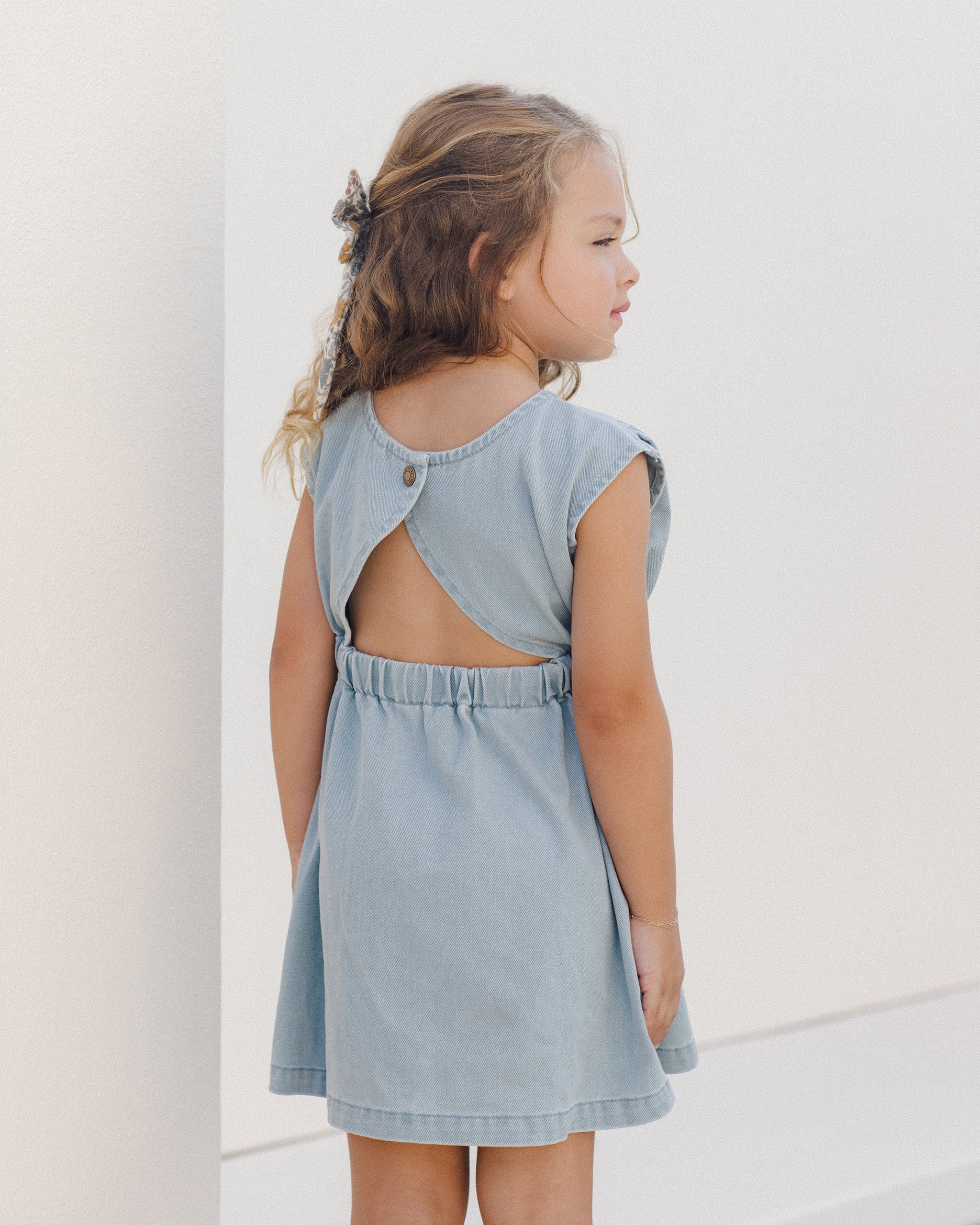 Rylee + Cru Denim Mini Dress || Ocean
