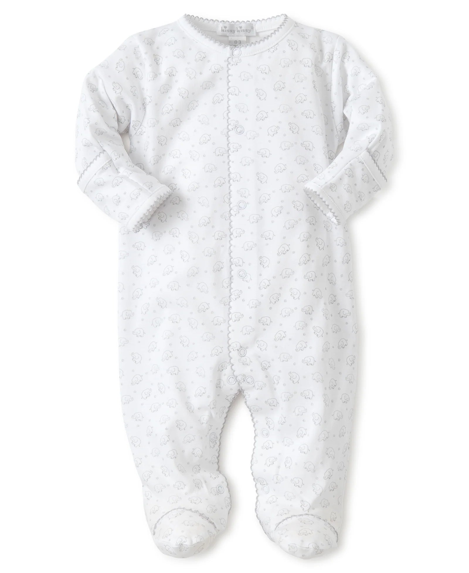 Kissy Kissy Ele-fun Print Footie