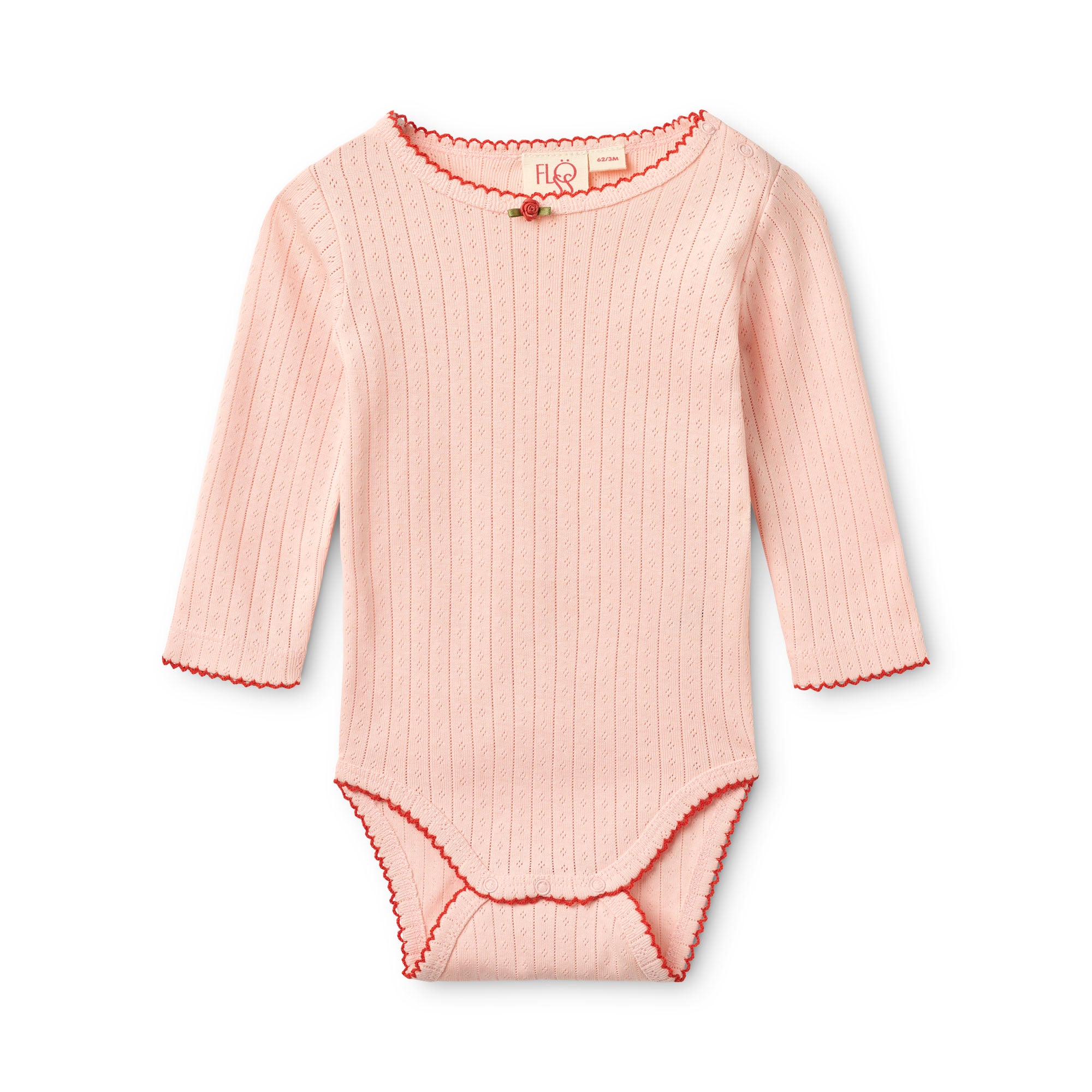 Floss Pointelle Onesie and Pant Set  || Soft Rose