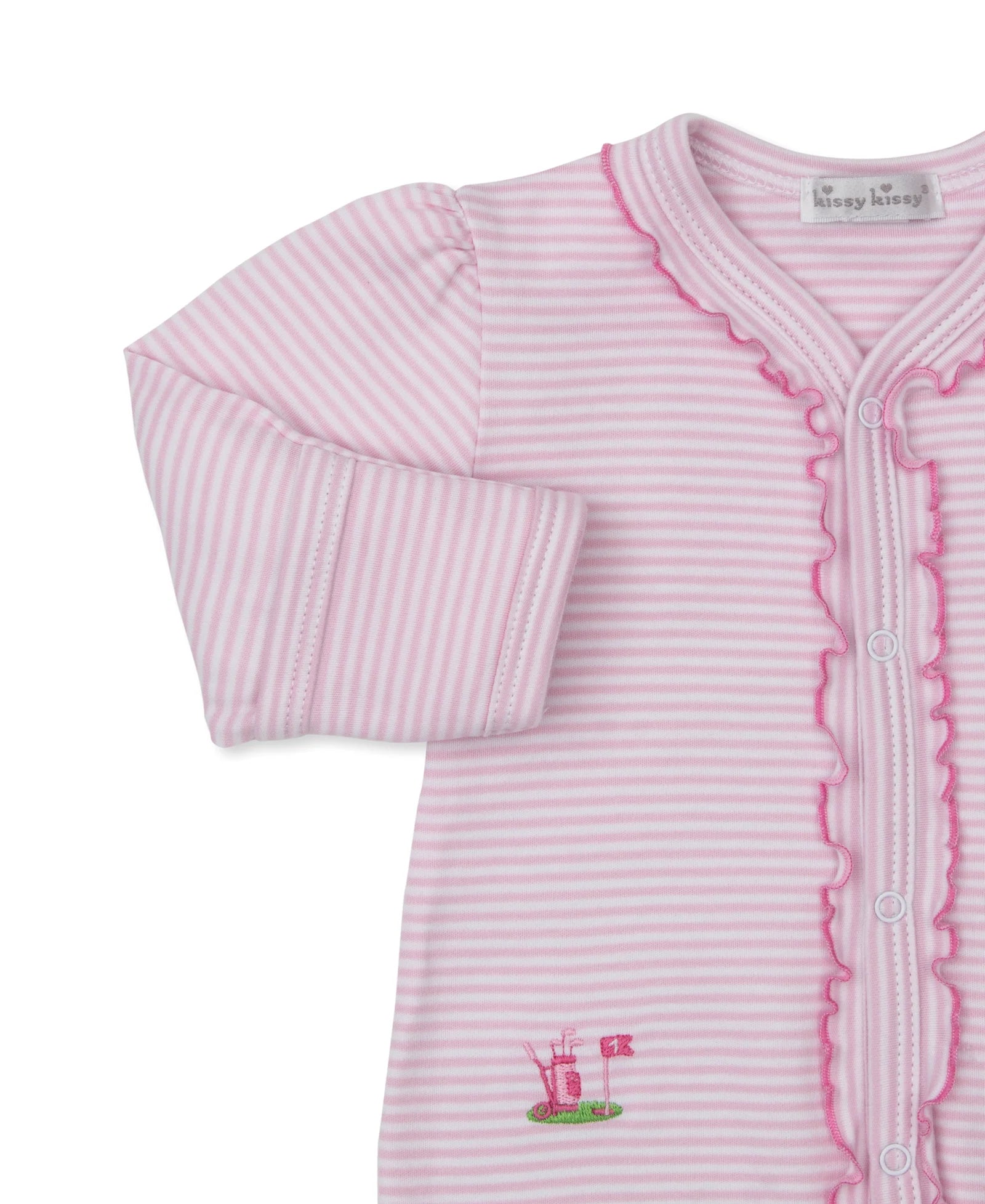 KISSY KISSY GOLF CHAMPIONSHIP PINK STRIPE FOOTIE