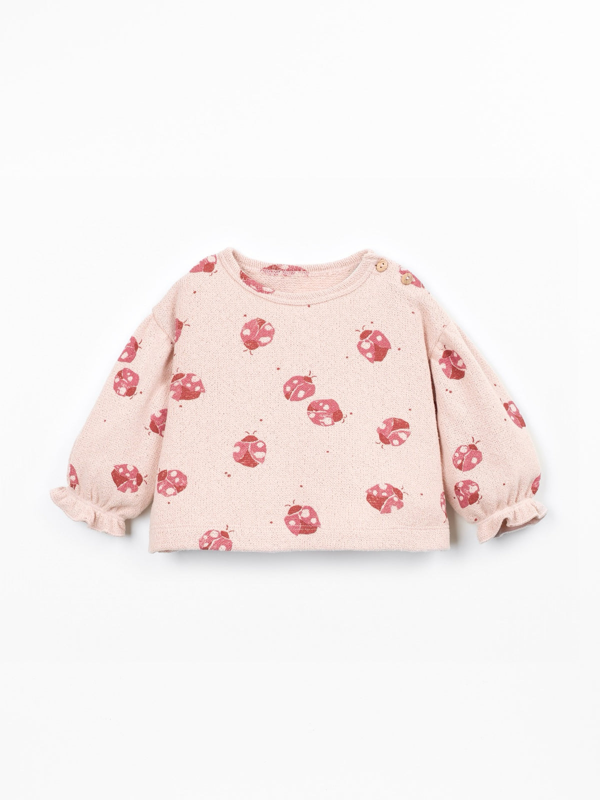 Play Up Knit Sweater || Ladybug Print