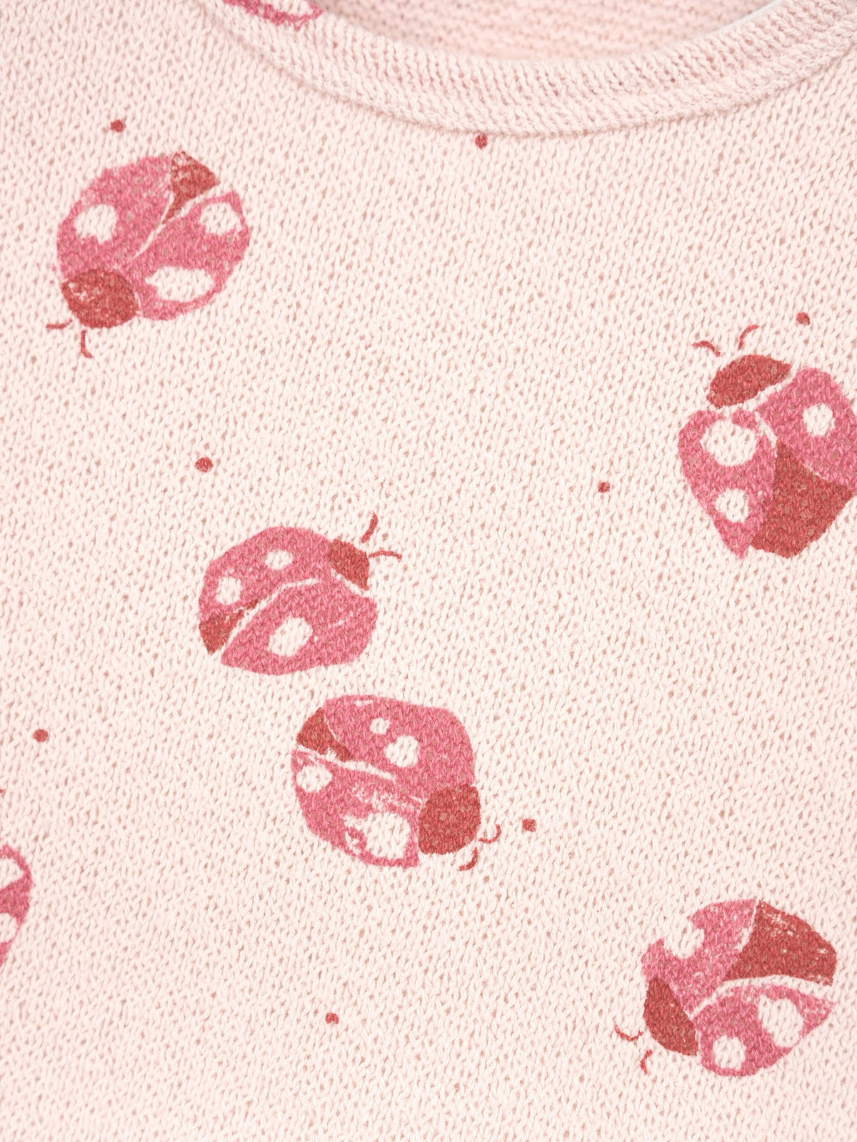 Play Up Knit Sweater || Ladybug Print
