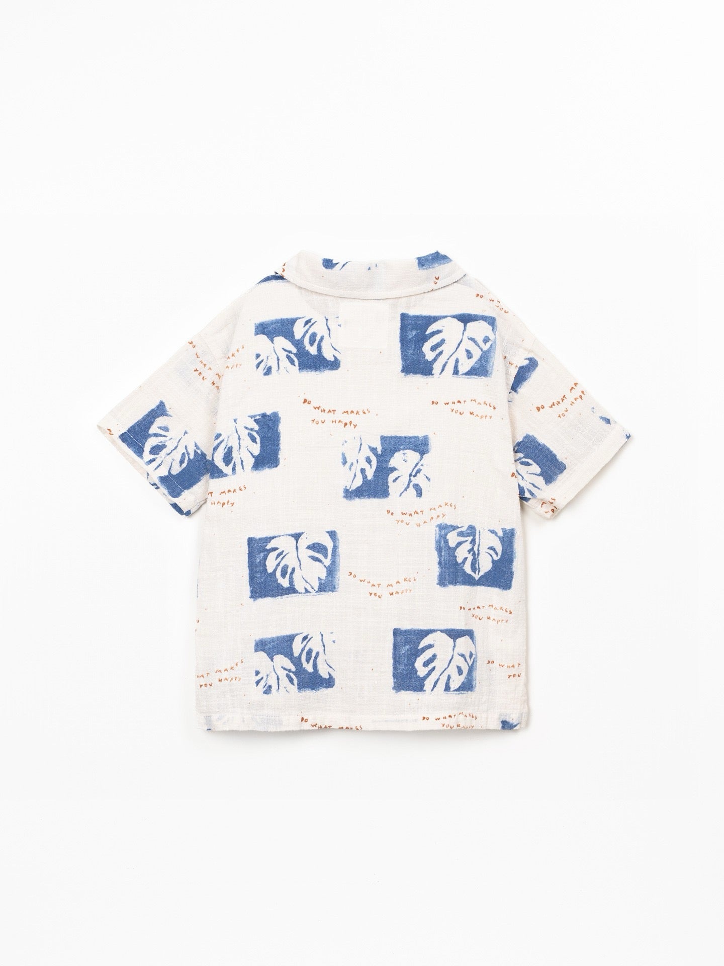 Play Up Boys Woven Cotton Shirt || Leaf Print