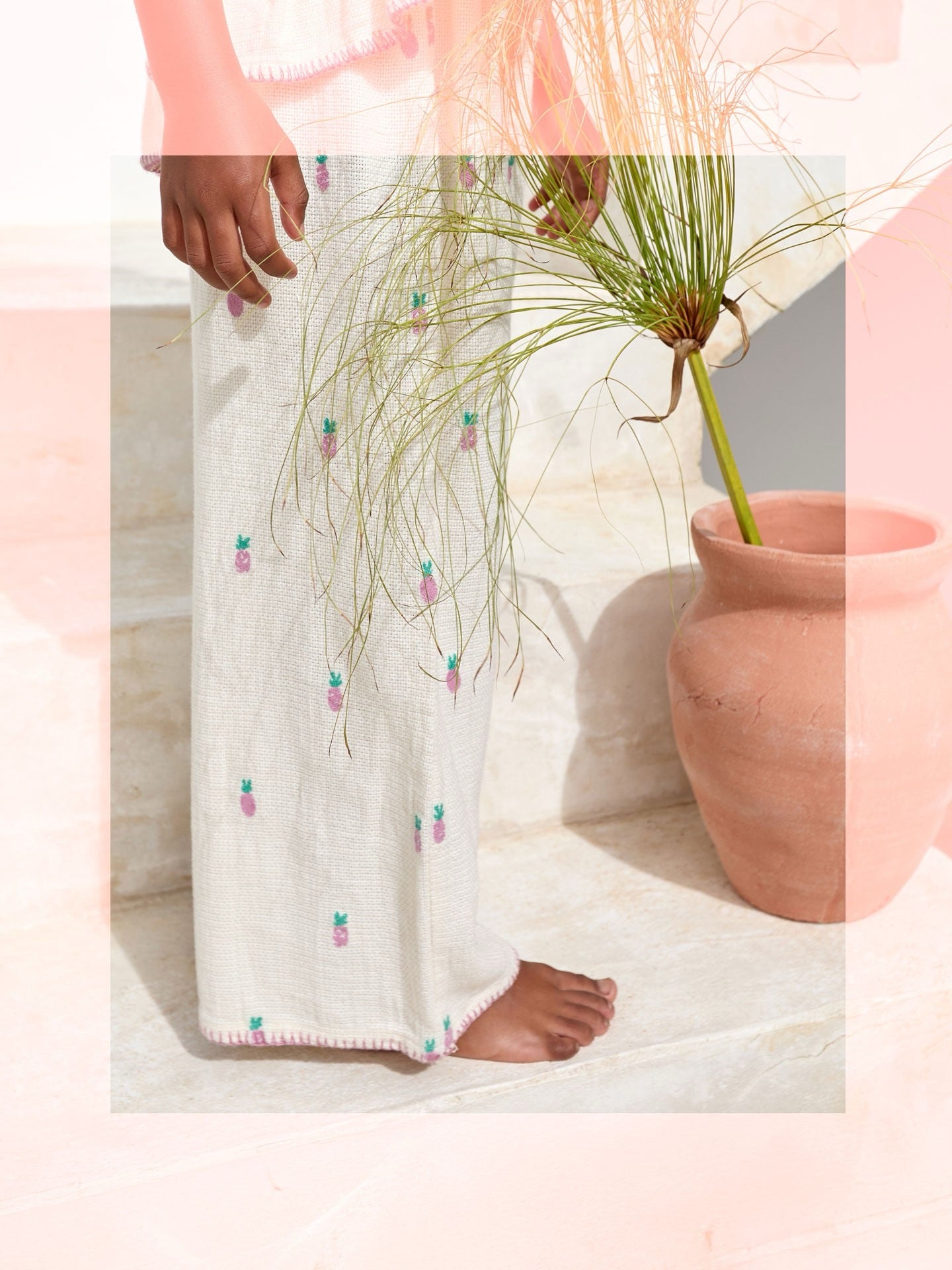 Play Up Woven Trousers || Pineapple Print