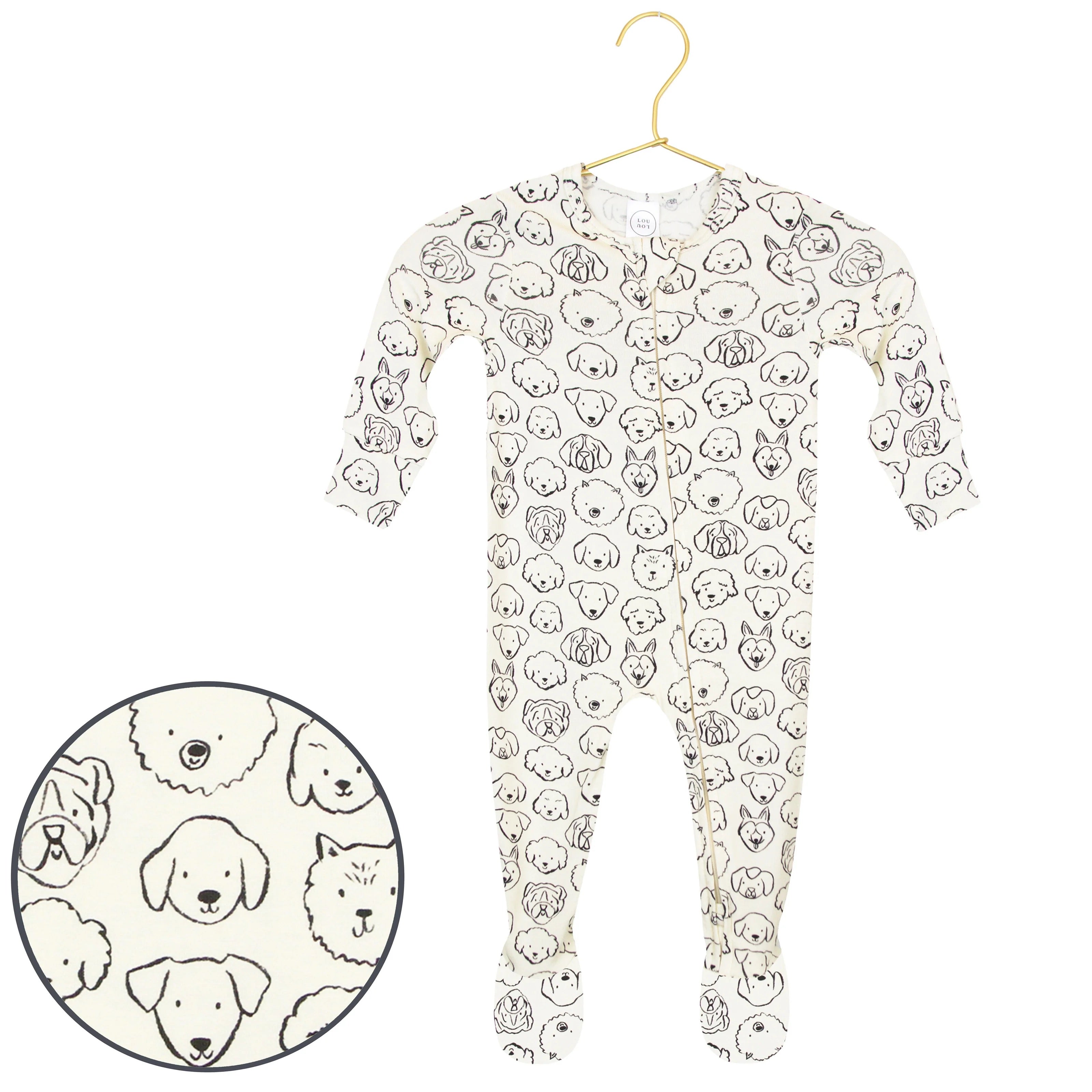 Lou Lou and Company Zipper Footie || Dane