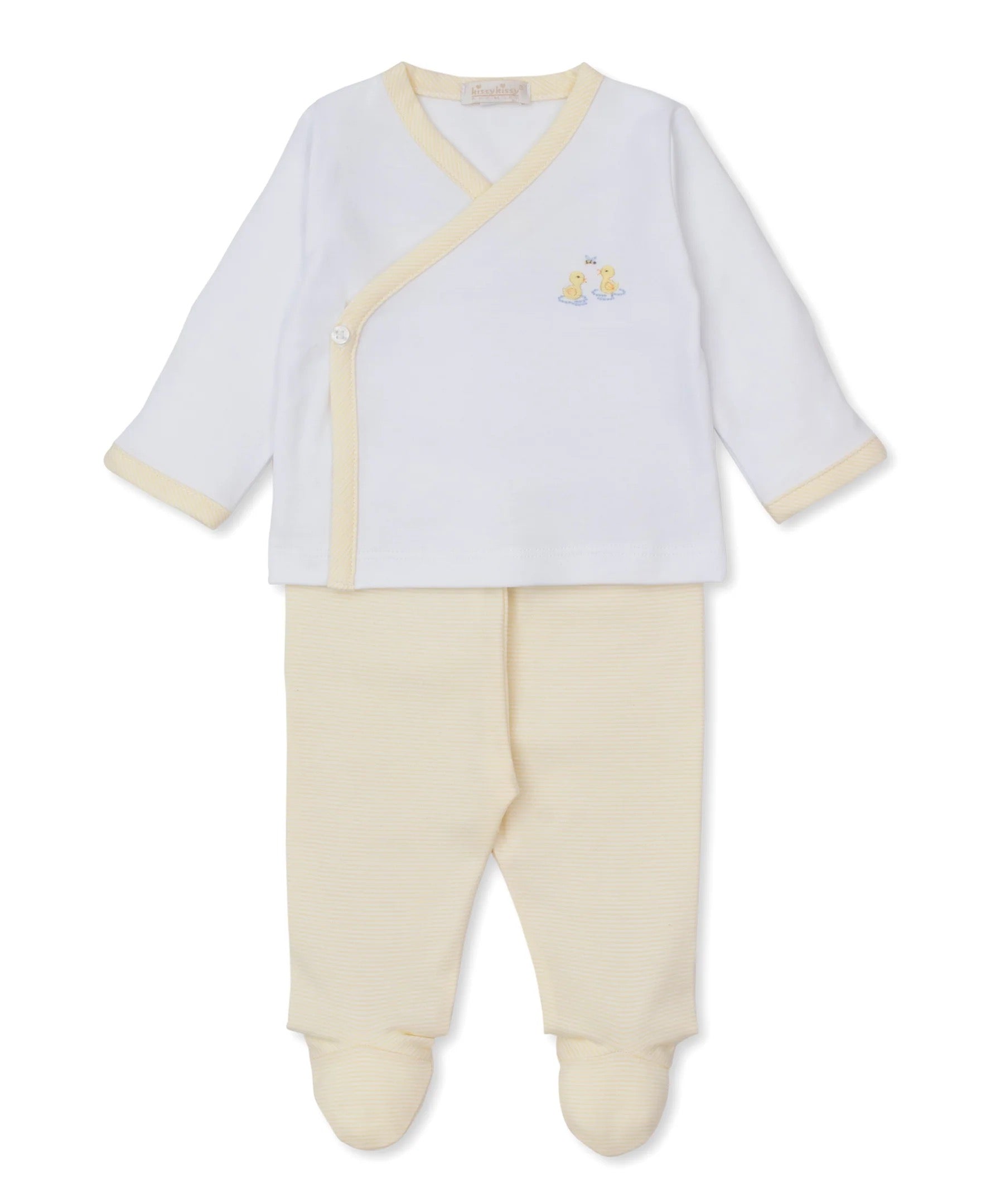 Kissy Kissy Premier Kimono Footed Pant Set || Duck Pond
