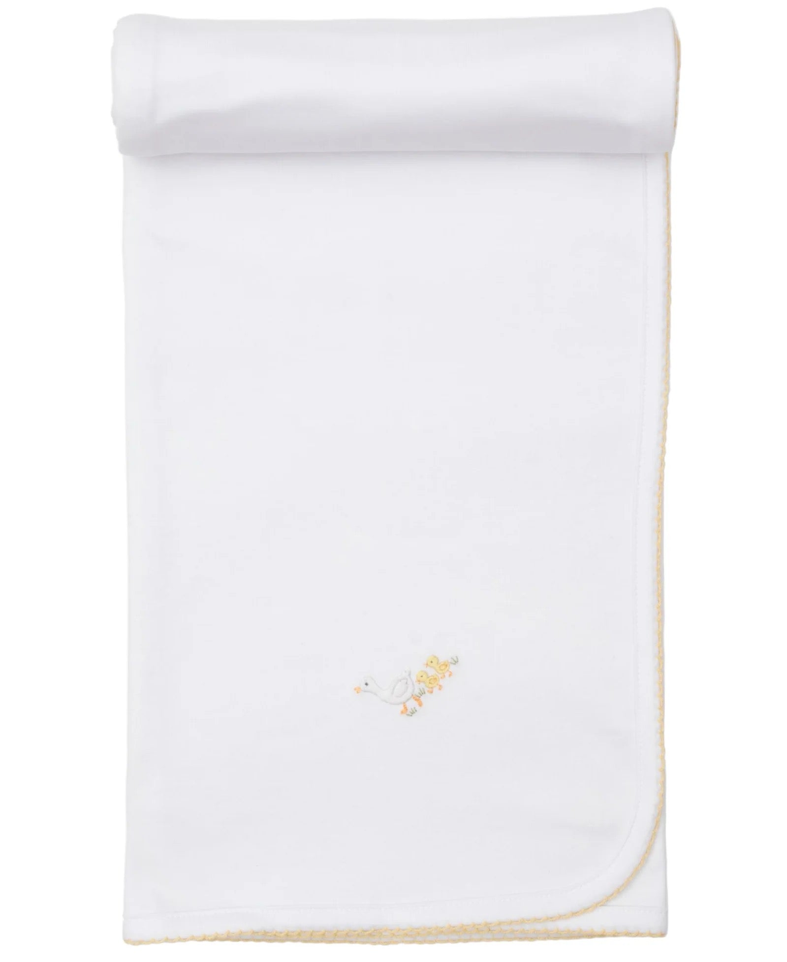 Kissy Kissy Premier Hand Embroidered Blanket || Duck Pond