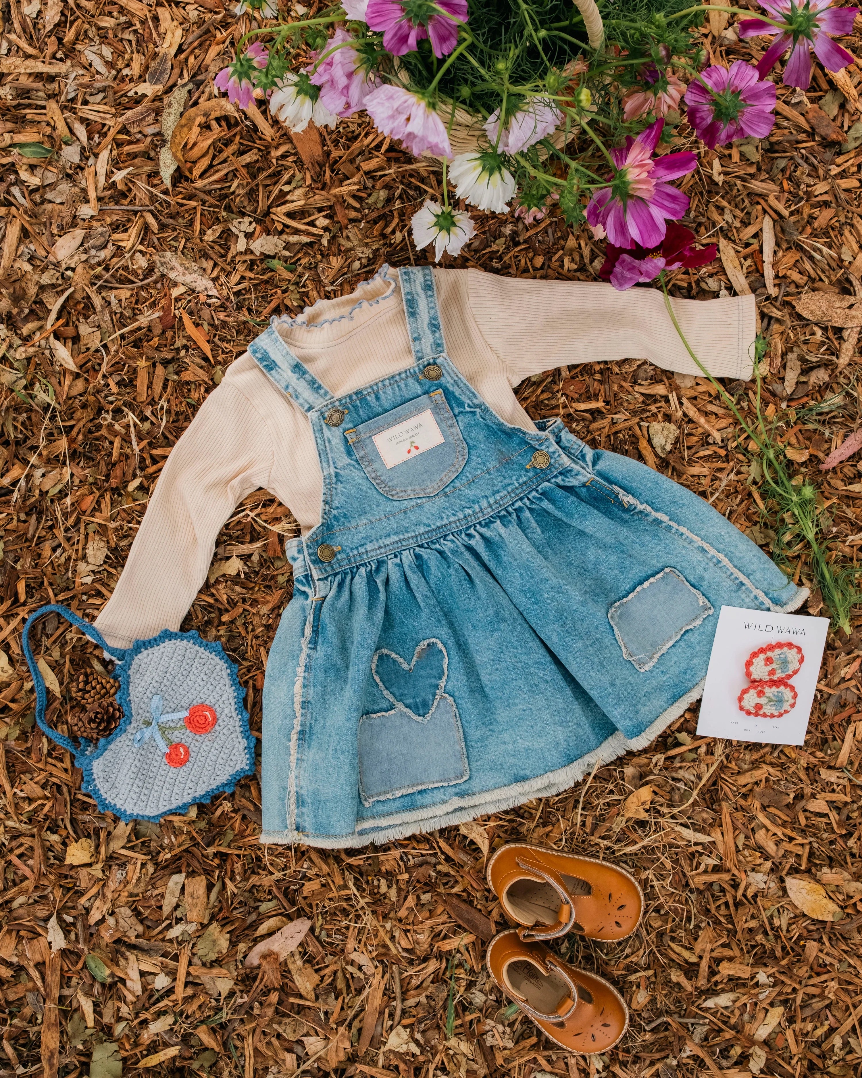 Patchwork Overall Dress || Denim