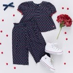 Baby Girls Dawson 2-piece Set ||  Navy Carnation