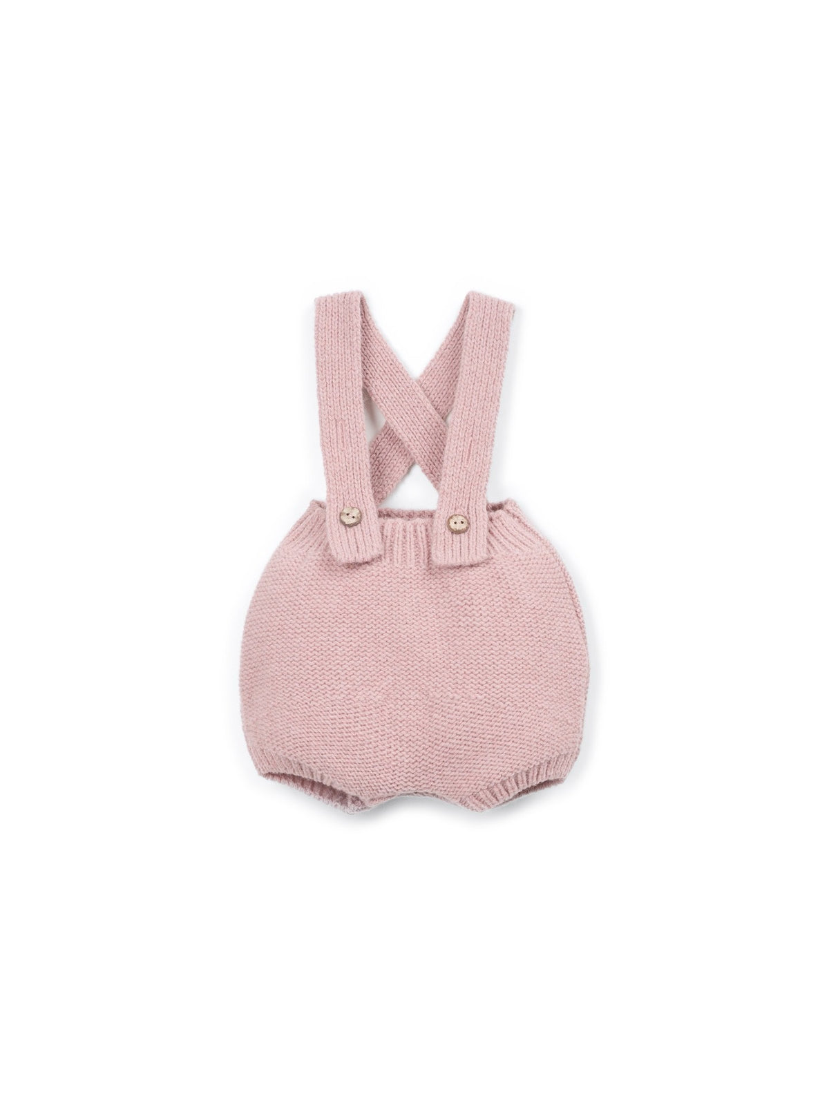 Play Up Knit Short Romper || Petal Pink