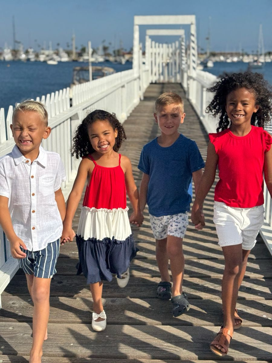 Vignette Nola Top || Bright Red