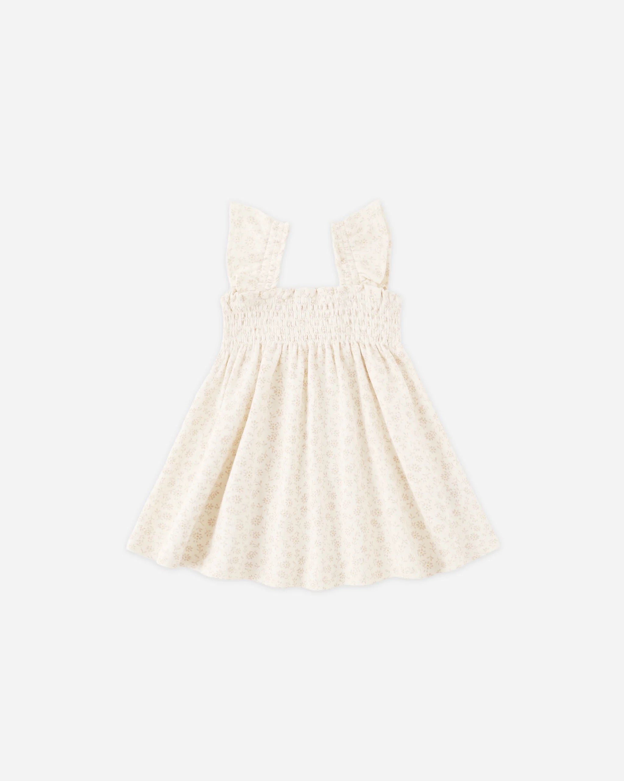 Quincy Mae Smocked Jersey Dress || Ditsy