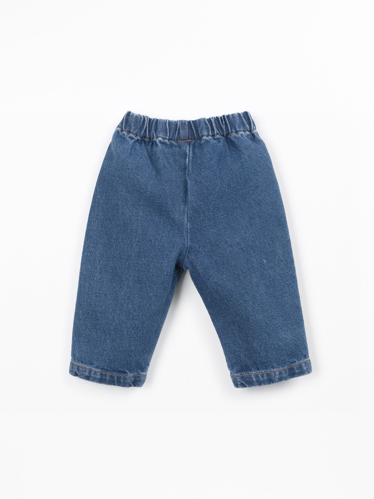 Play Up Cotton Denim Trousers || Blue