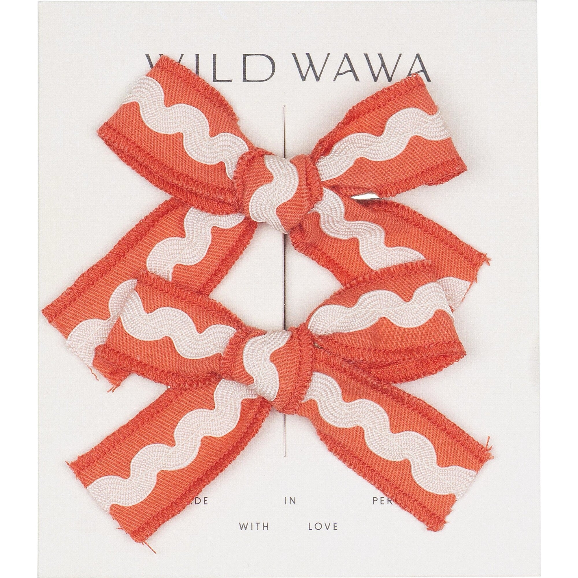 Wild Wawa Rickrack Clip Set || Tres Cherry