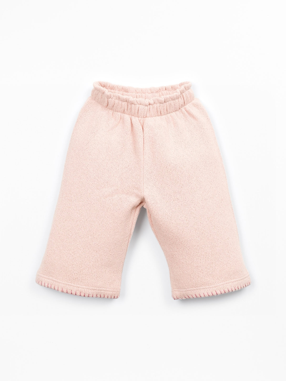 Play Up Knit Pant with Hem Detail || Petal Pink