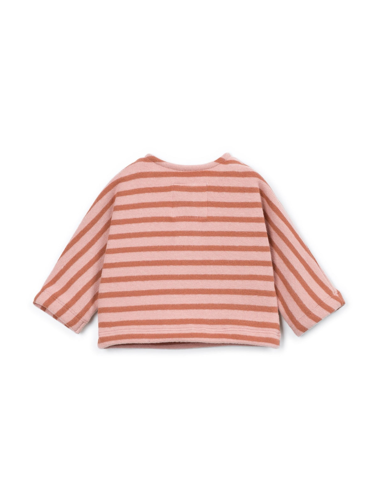 Play Up Striped Jersey Sweater || Pink & Orange