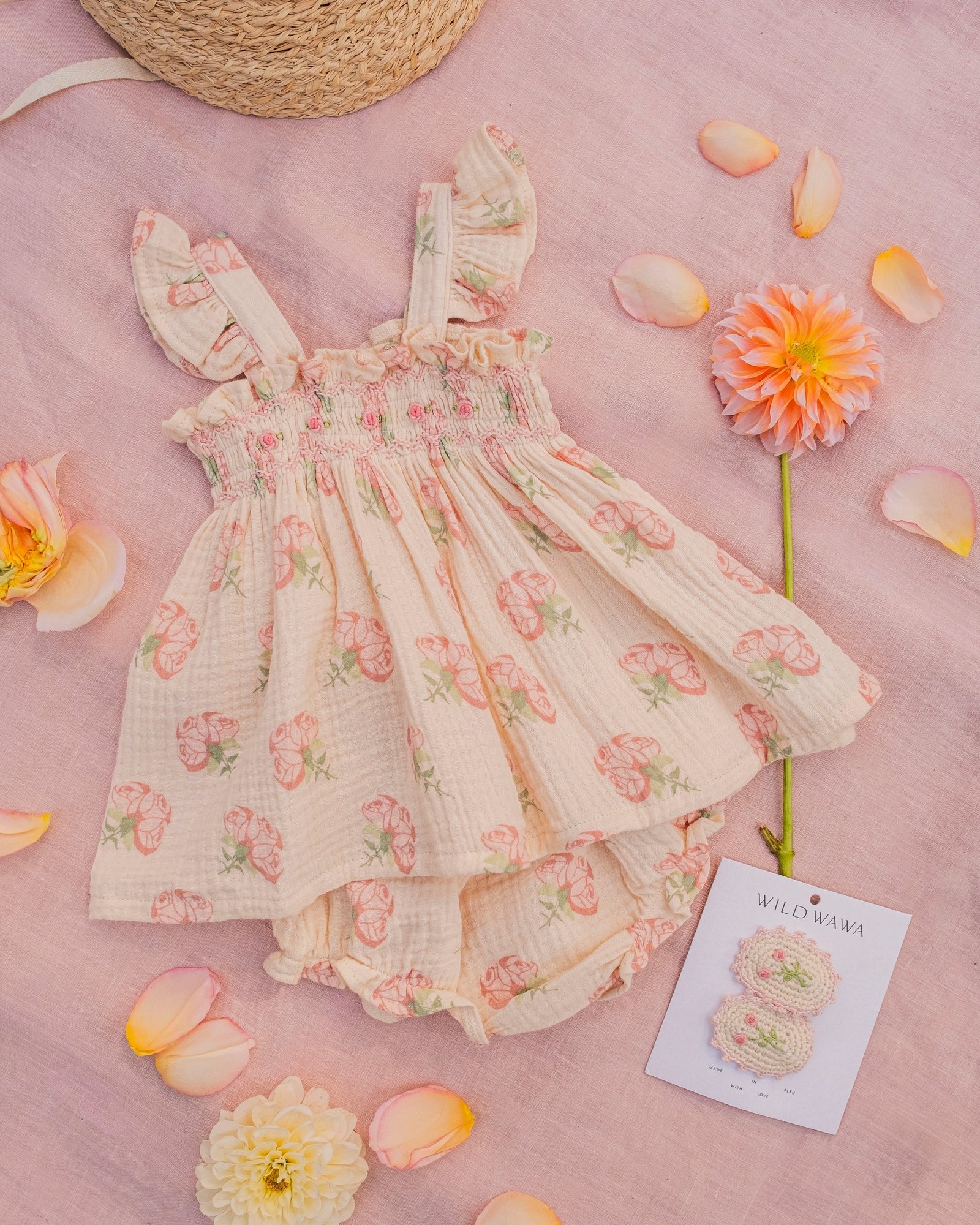 Wild Wawa Flutter Set || Pink Rose