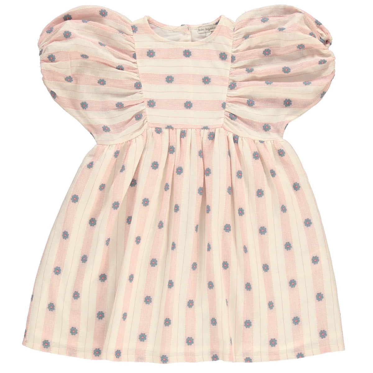 Bebe Organic Elwen Dress || Pink Petal Stripe