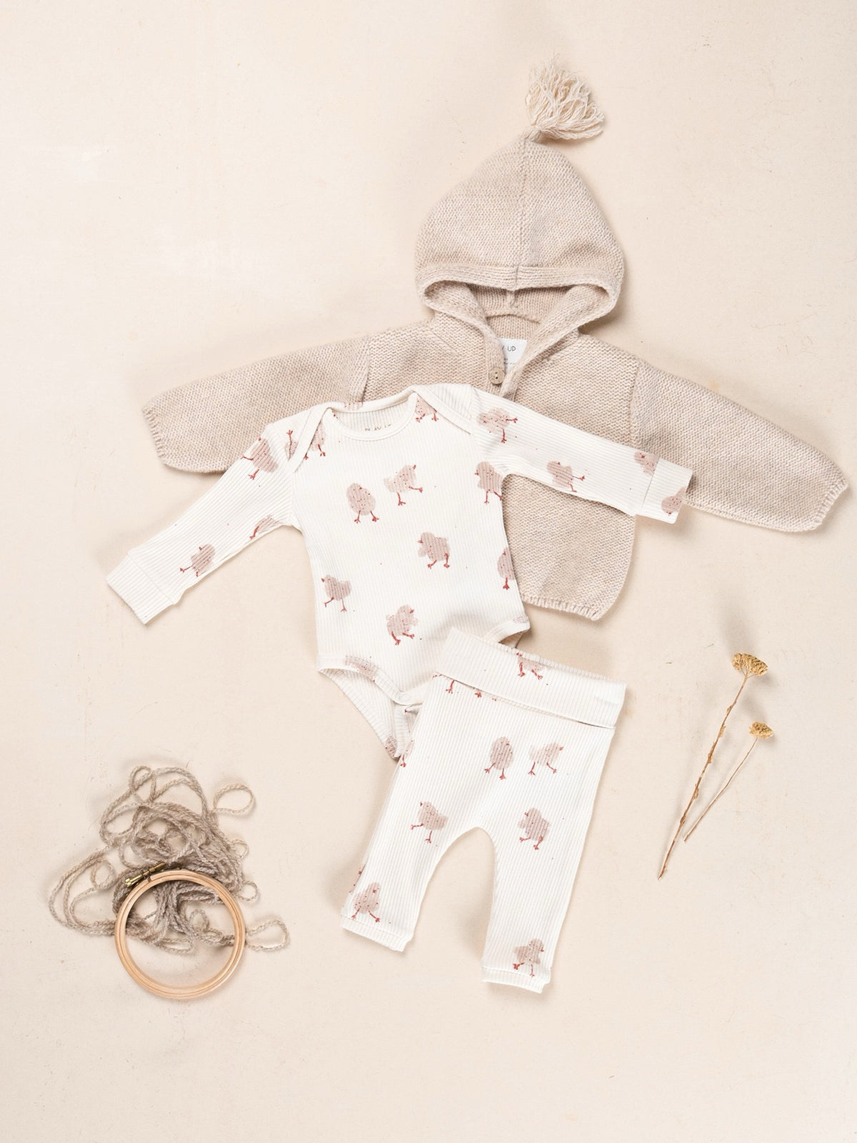 Play Up Ribbed Leggings || Baby Chick