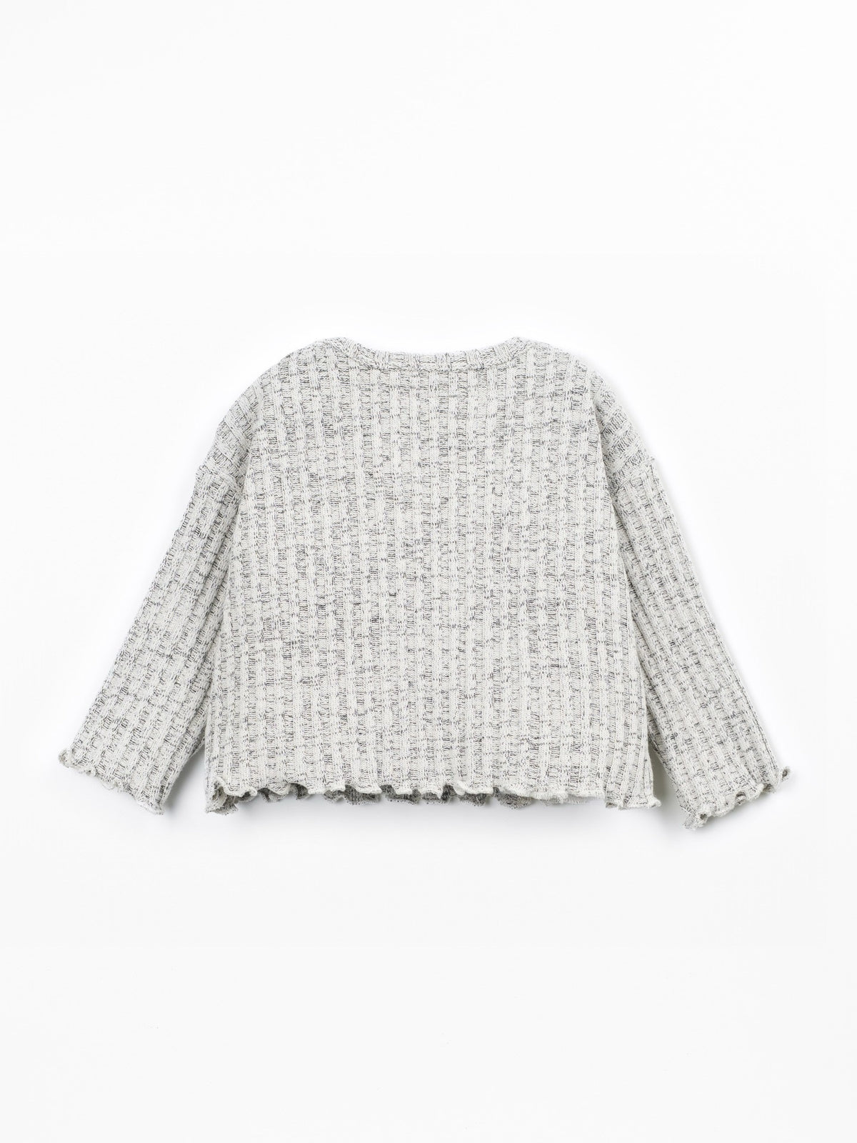 Play Up Ribbed Knit Sweater || Heather Gray