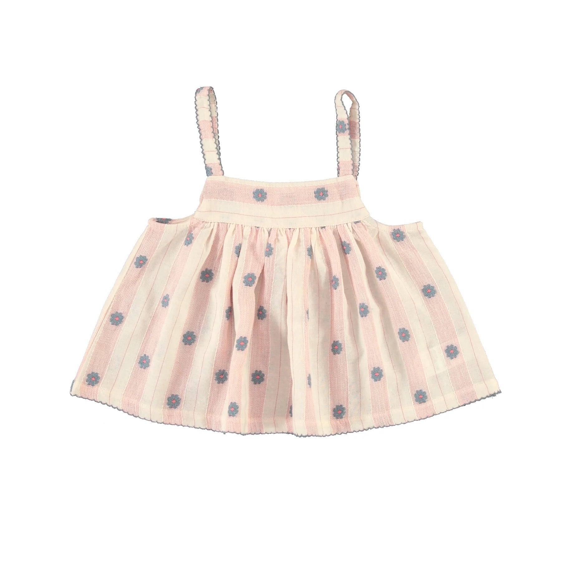 Bebe Organic Elwen Tops || Pink Petal Stripe