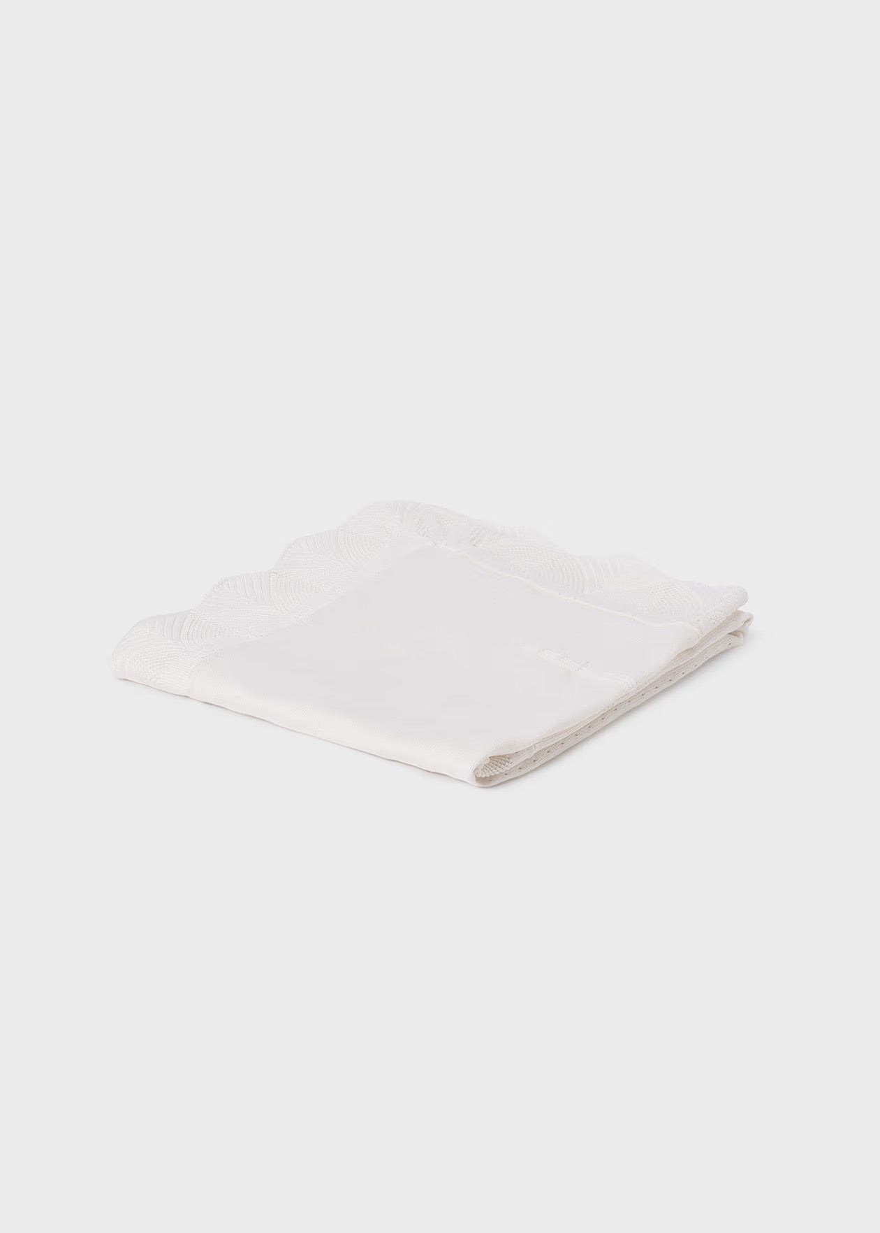 Mayoral Luxury Knit Receiving Blanket || Cream