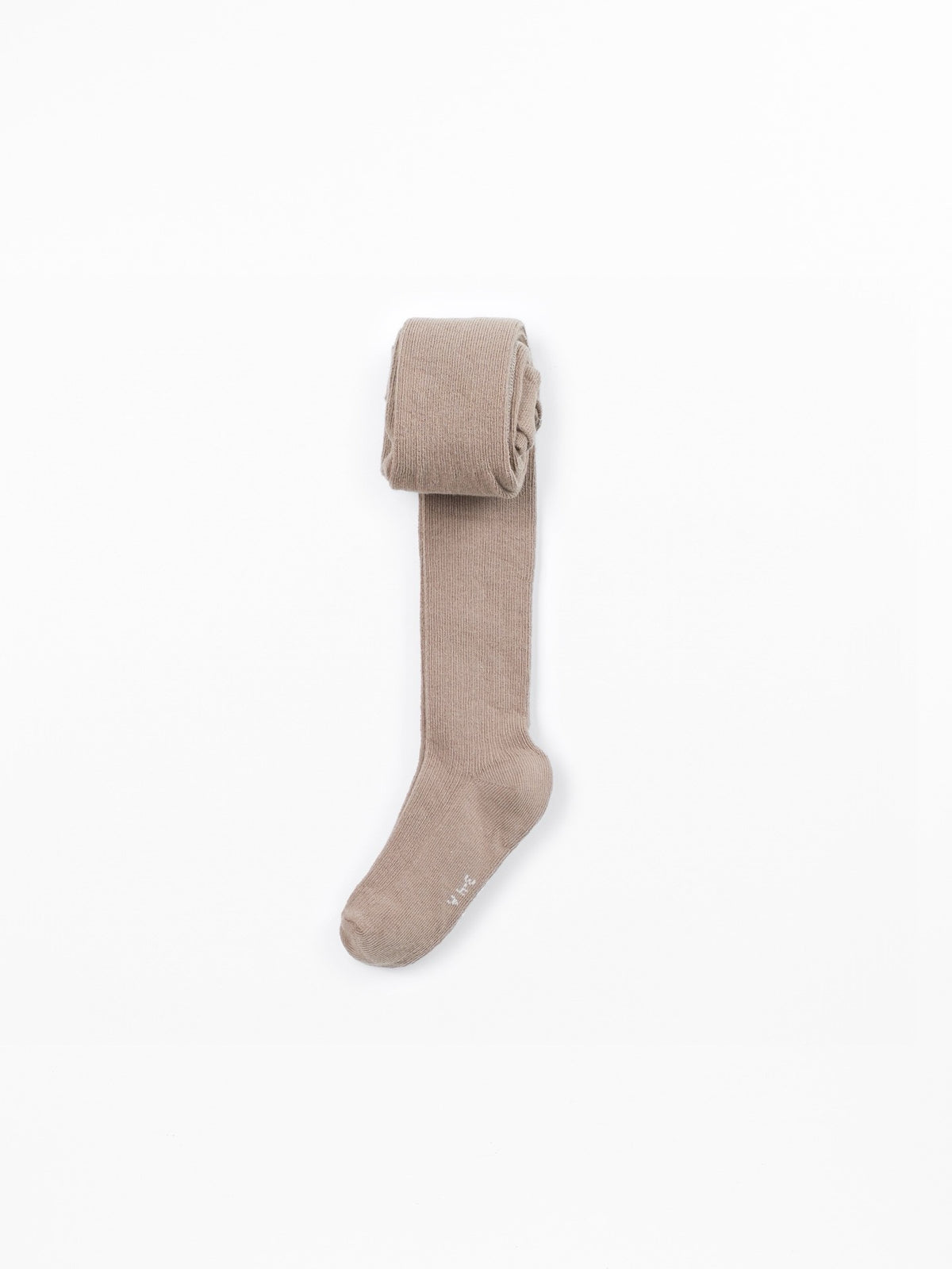 Play Up Organic Cotton Ribbed Tights || Brown
