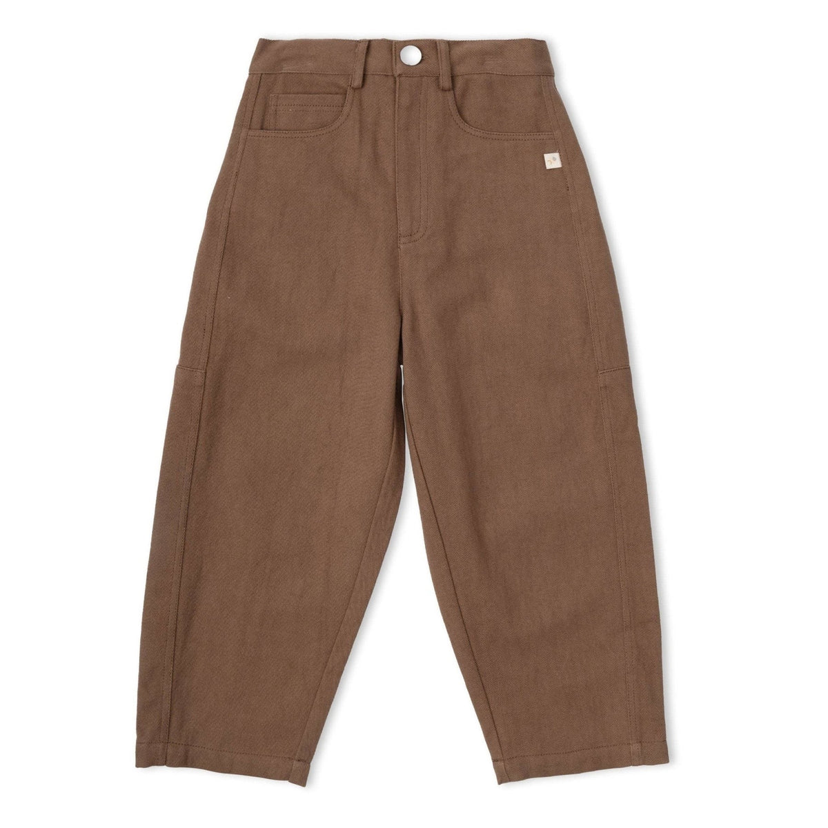 MakeMake Organics Twill Barrel Pant || Oat