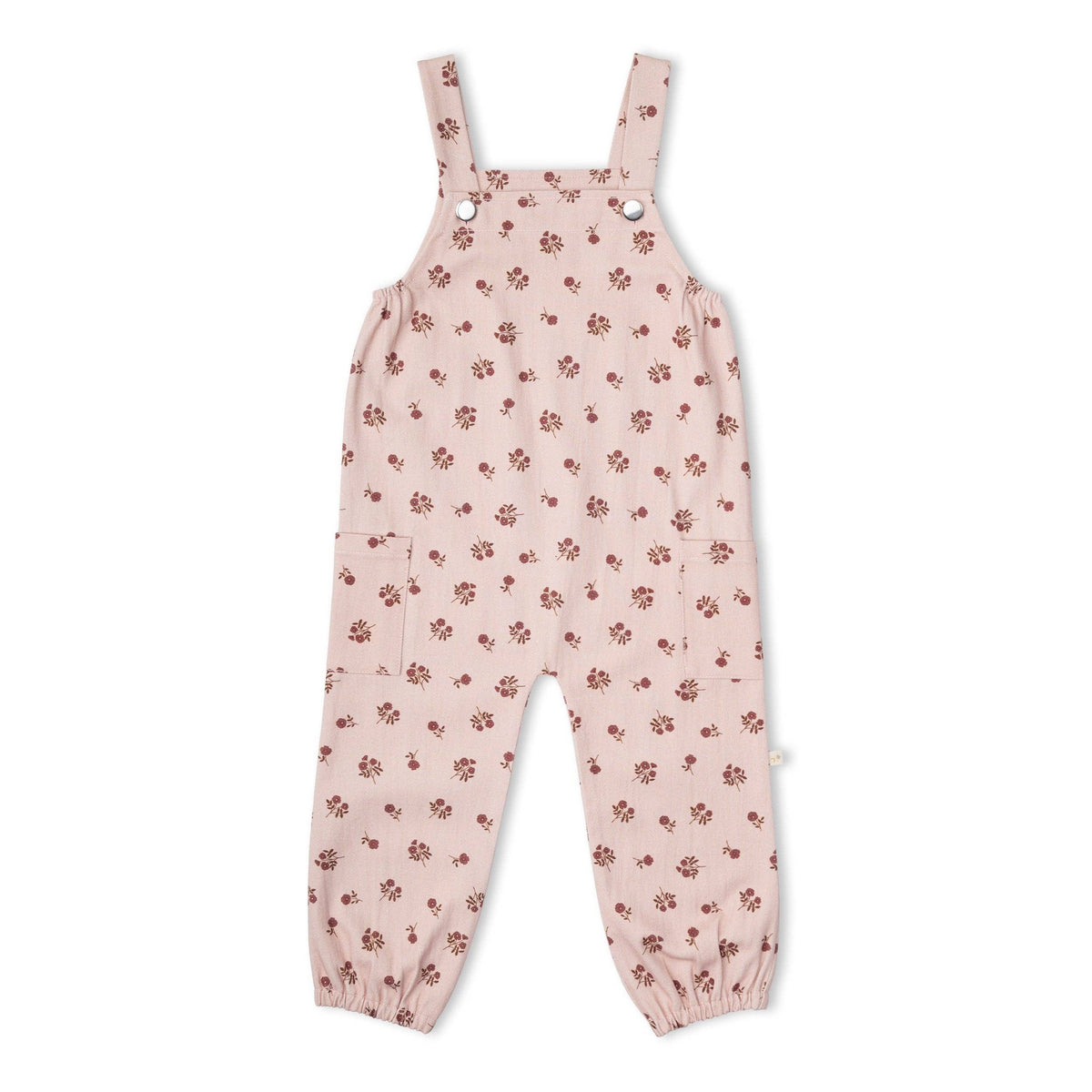 MakeMake Organics Twill Overalls || Rosebud