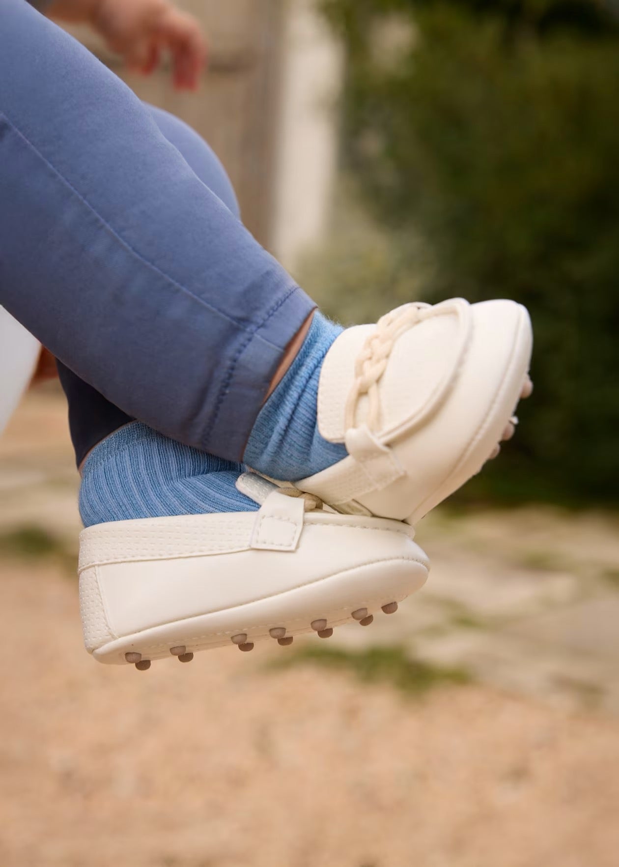 Mayoral Newborn Boy Moccasin || White