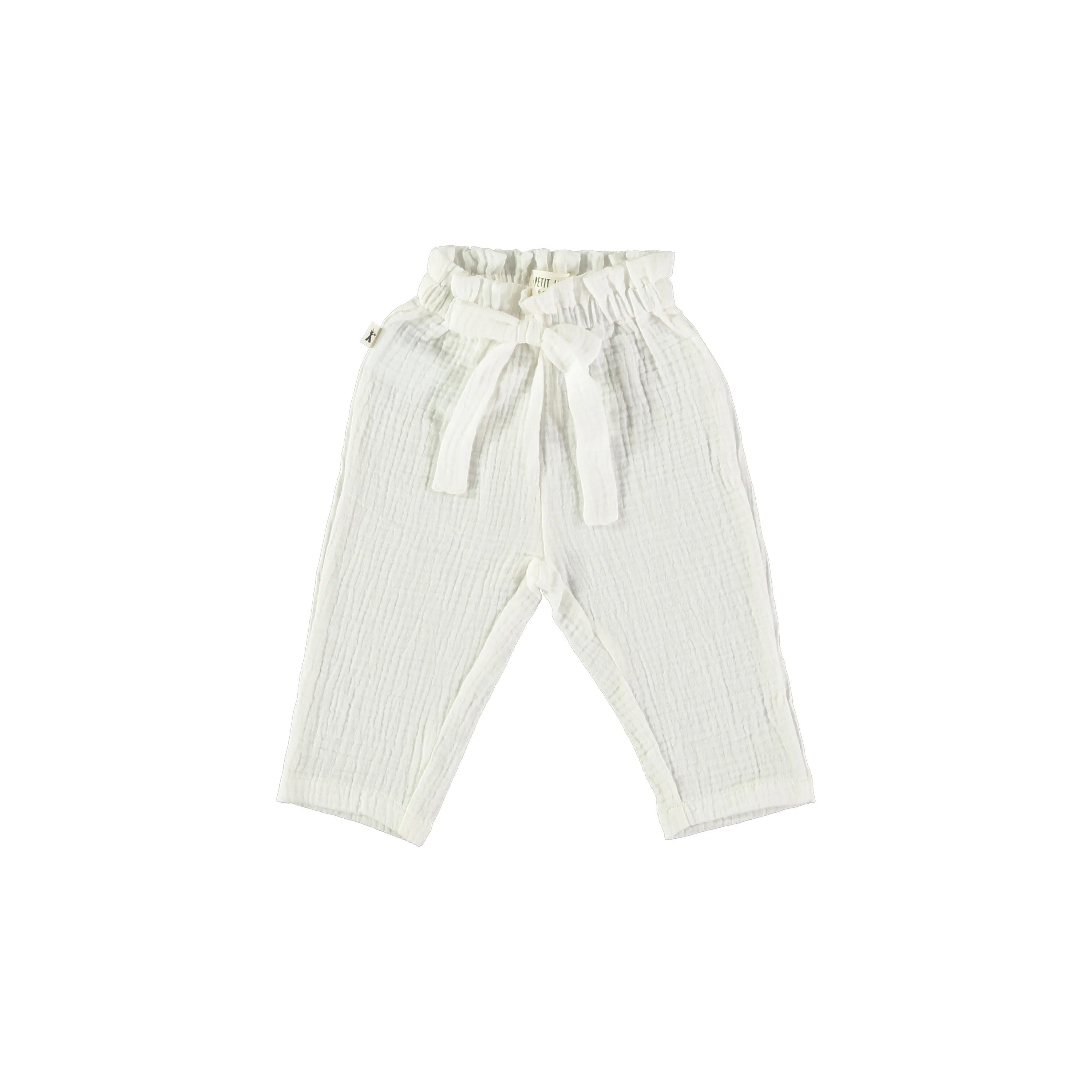 PETIT INDI WHITE TIE PANT