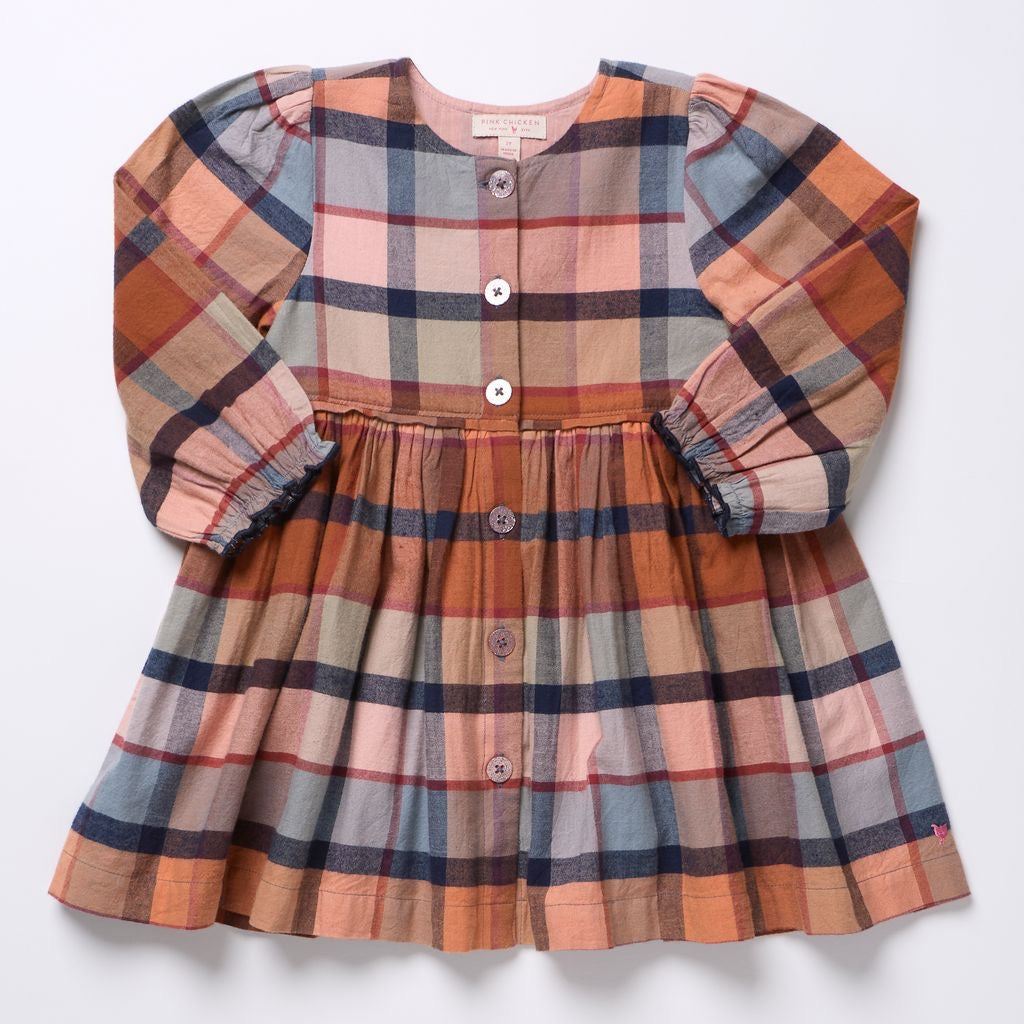 Pink Chicken Girls Mae Dress || Hayride Plaid