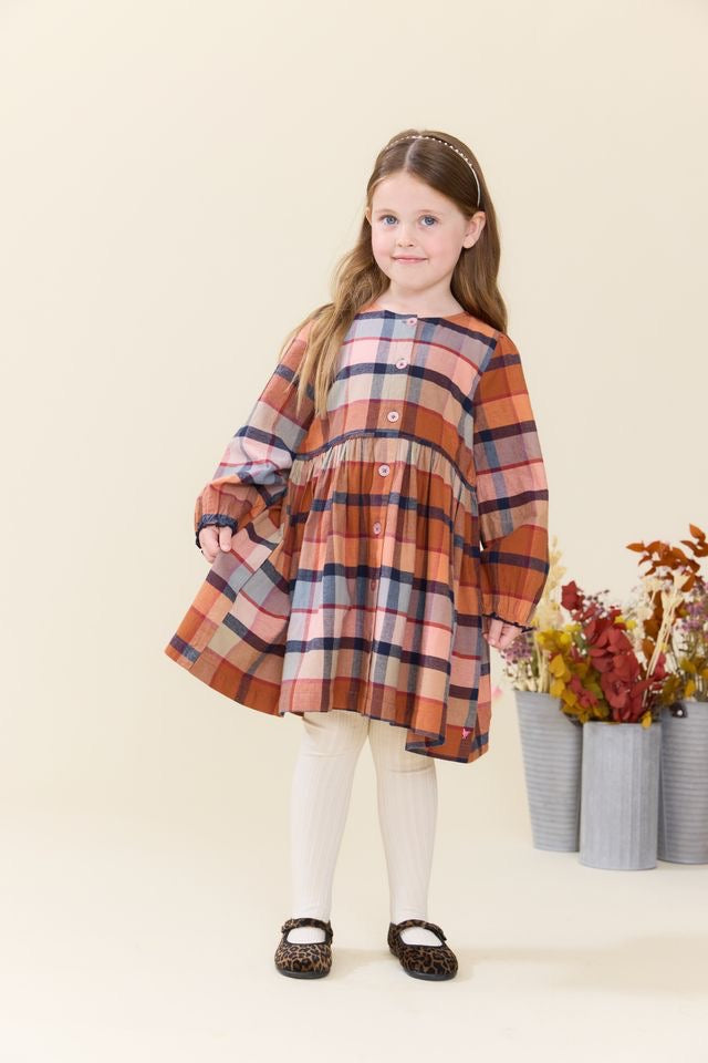 Pink Chicken Girls Mae Dress || Hayride Plaid